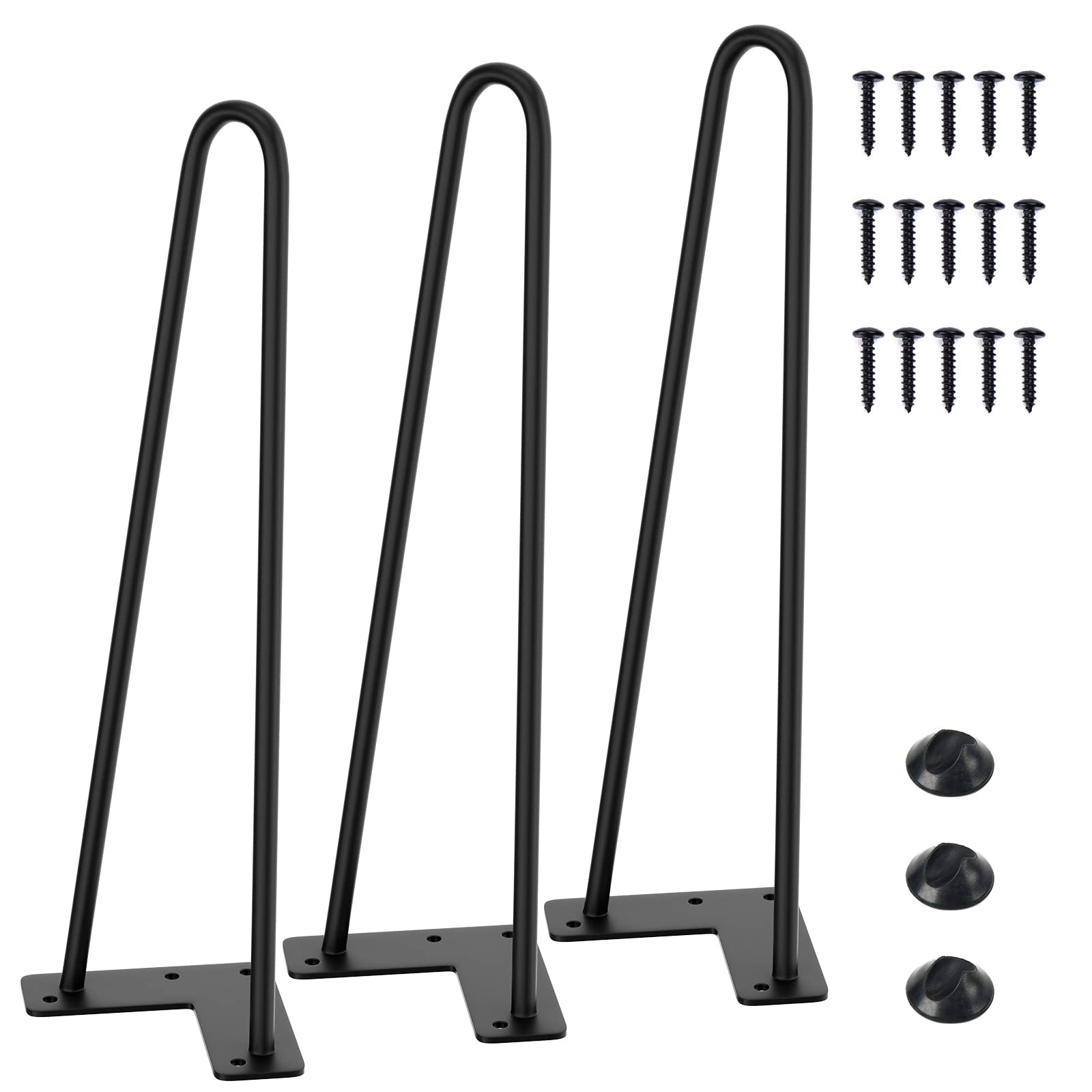 14 Inch Heavy Duty Hairpin Furniture Legs, Metal Home DIY Projects for Nights...