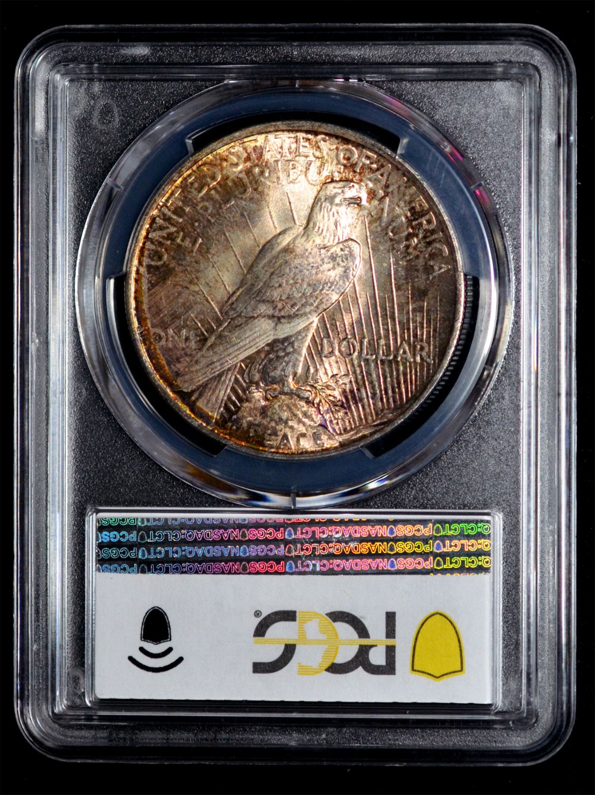 PCGS MS63 1924 Silver Peace Dollar - Toned both side