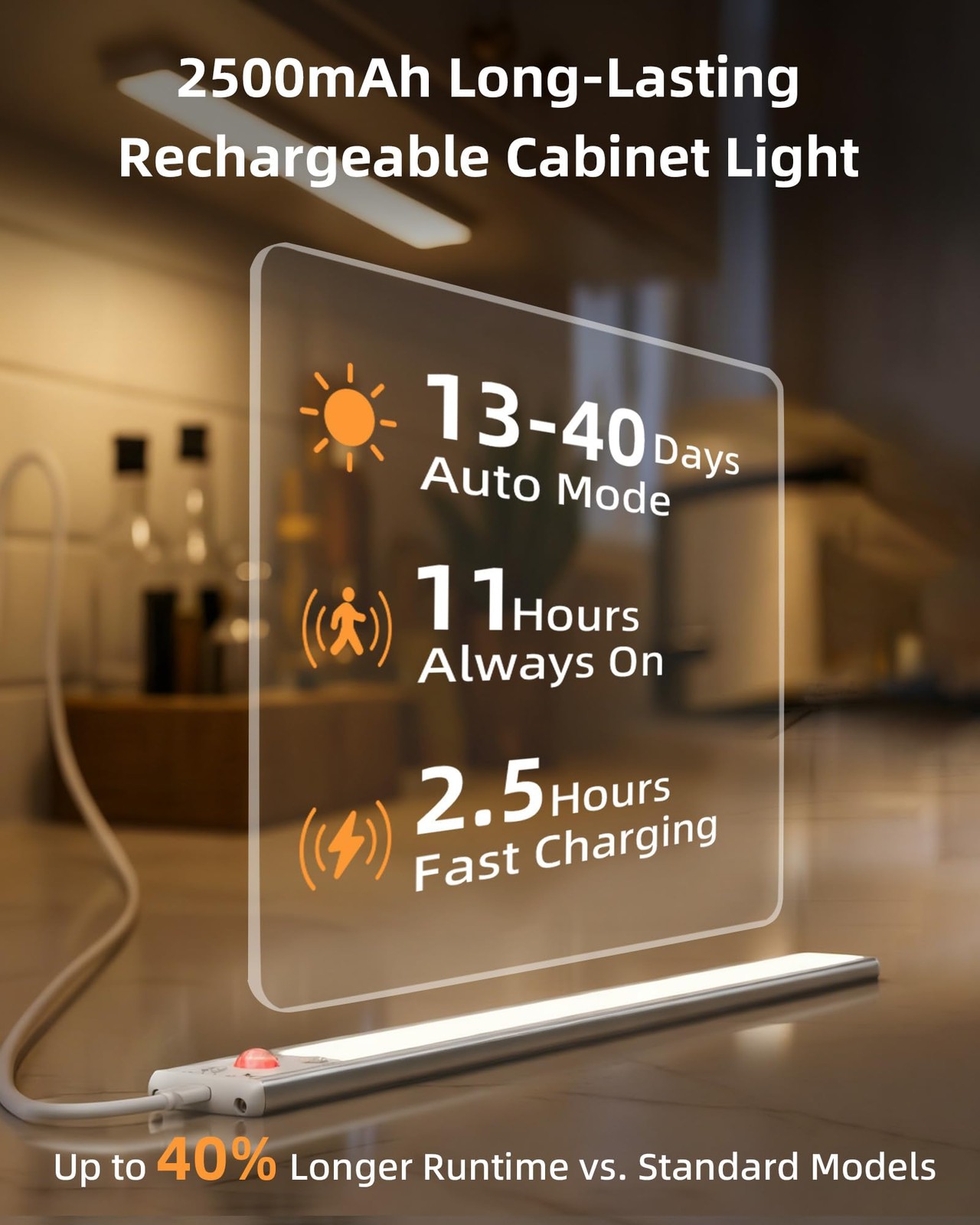 Under Cabinet Lighting 80 Led Motion Sensor Lights Indoor With 3 Color Temps 190