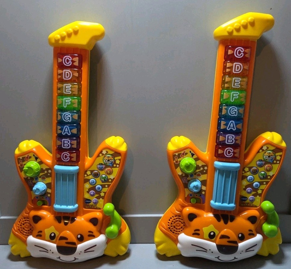 VTech Zoo Jamz Tiger Rock Guitar Musical Instrument Jam Together Learning Toy