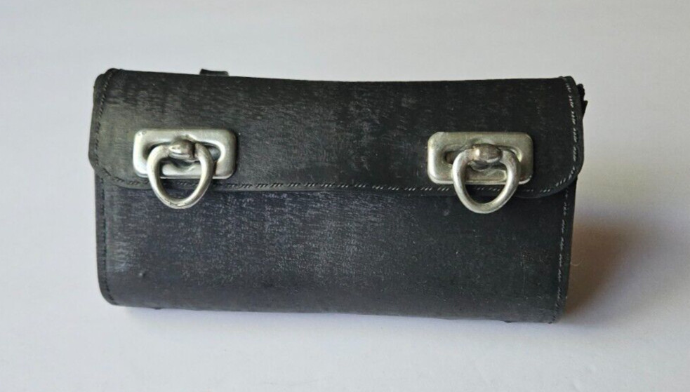 BICYCLE POUCH / TOOLKIT. METAL LATCHES. DURABLE, TOUGH MATERIAL. 6 X 3 1/2