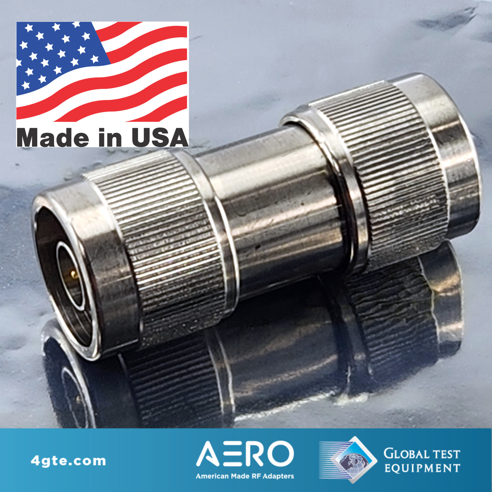 Aero RF Adapters ANM-NM Type N Male to Male Adapter, 18 GHz