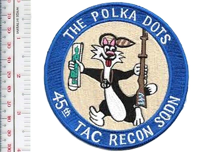 US Air Force 45th Tactical Recon Squadron The Polka Dots Patch NO TARIFF