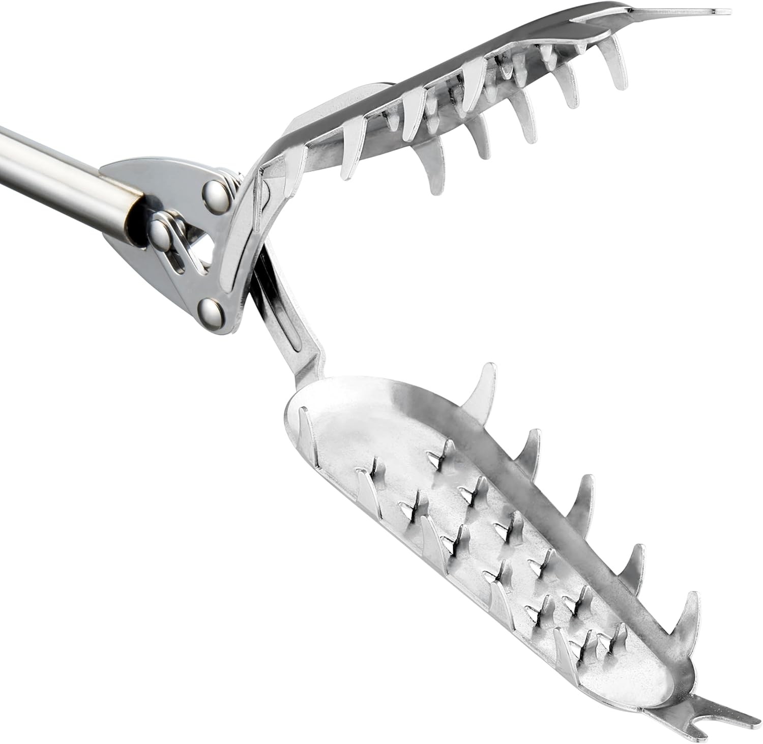 FTH Premium Stainless Steel Grabber Reacher Pickup Tool Heavy 41 Inch, Orange