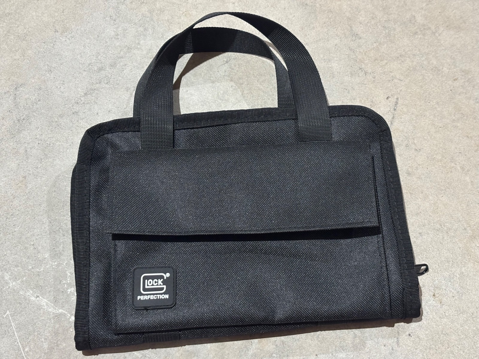 Glock Perfection Pistol Cleaning Mat Pouch, Zipper Closure, Black/Orange  Range