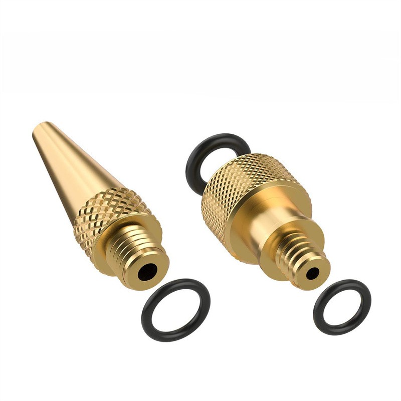 New Brass Presta Valve Schrader Adapter Bicycle Valve Set Bike Tire Tube Pumps