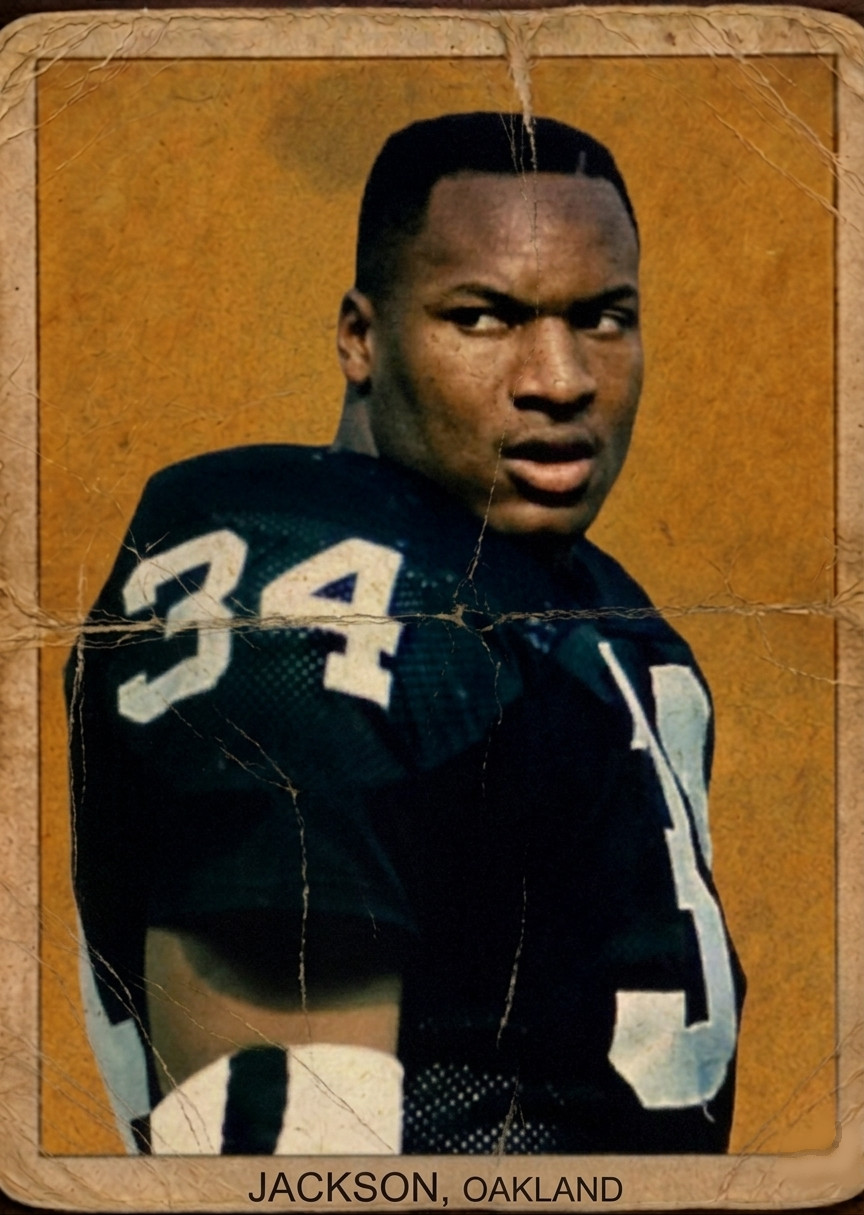 Bo Jackson Custom (you choose)  2.5x3.5 Fine Art Card Hand-Illustrated