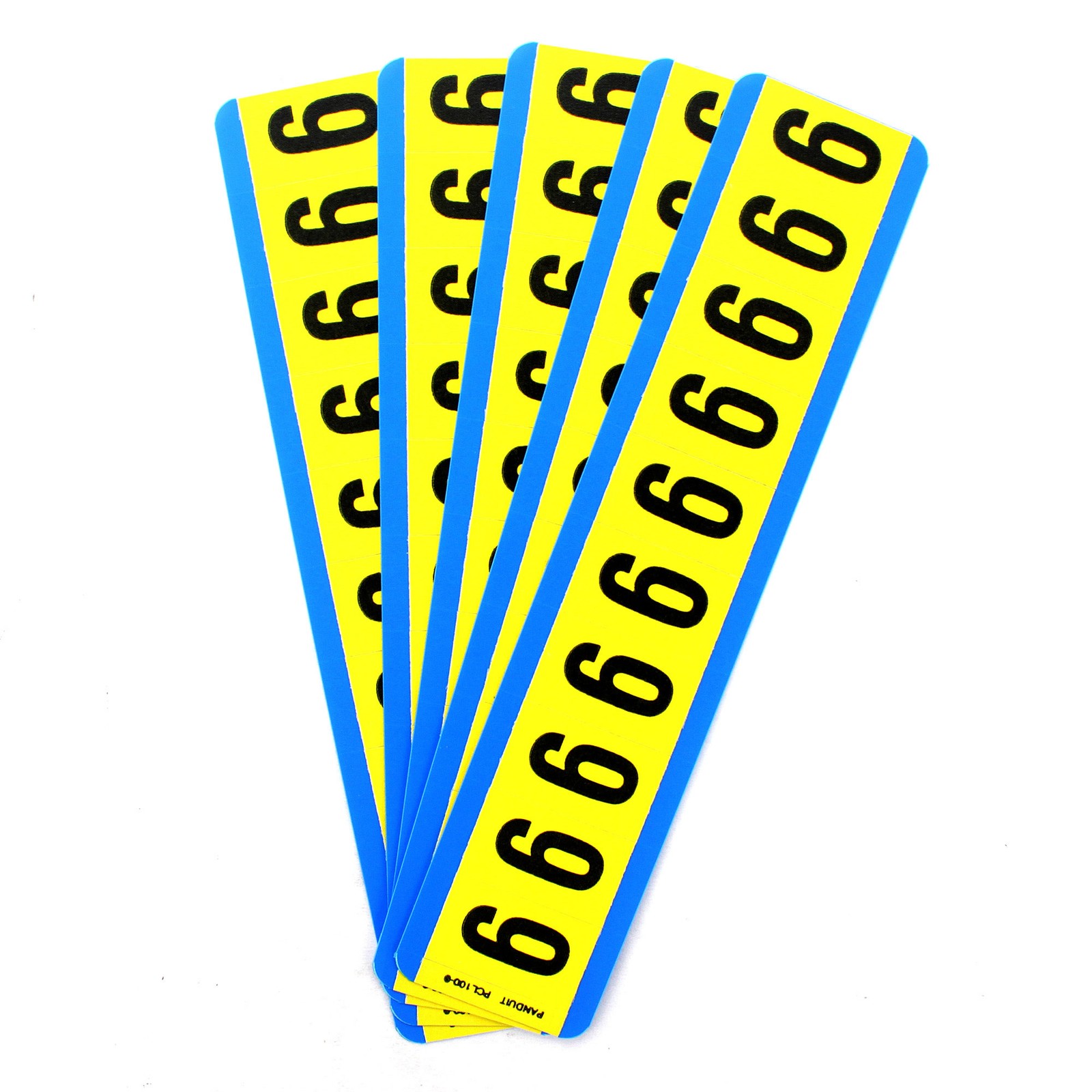 PANDUIT PCL100-9 PAN-CODE PRE-PRINTED "9" VINYL CLOTH MARKER CARDS (5 PACK)