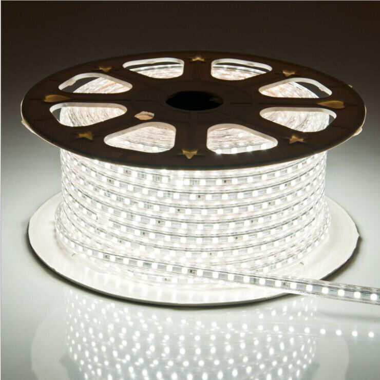 12V 2835 120LED/M IP67 White Waterproof Flexible Rope Boat Car LED Strip Light