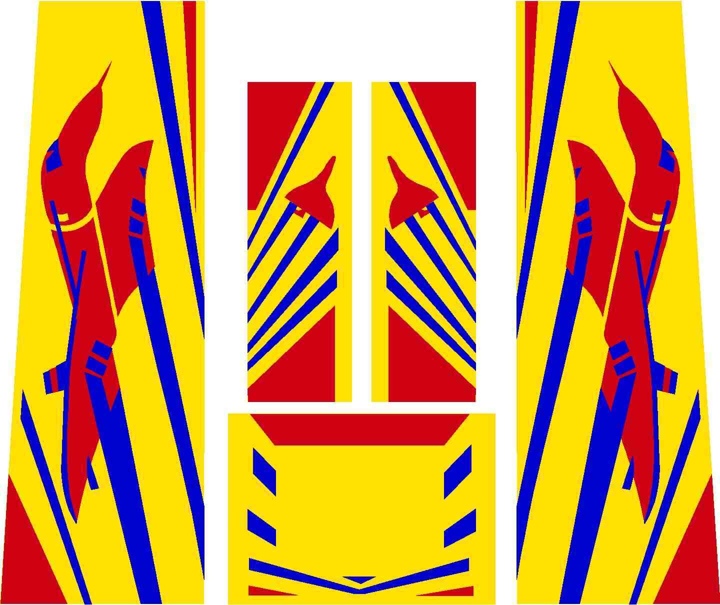 Bally Supersonic Pinball Machine CABINET Decal Set