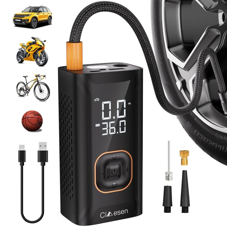 Tire Inflator Portable Air Compressor 150PSI Portable Air Compressor with Acc...
