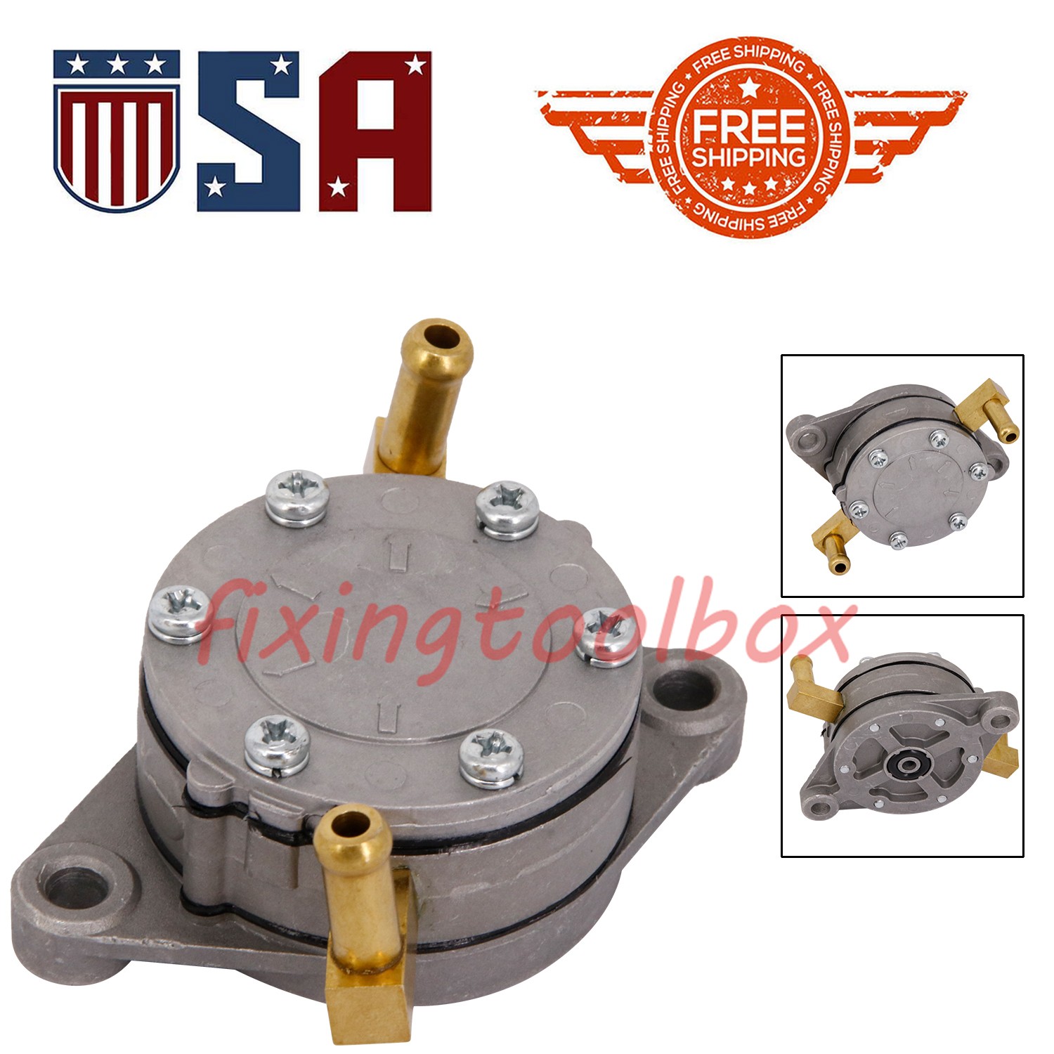 24233G1 Fuel Pump Fits EZGO 2-cycle Marathon Gas Golf Cart WT-1030B 1989-1990.5