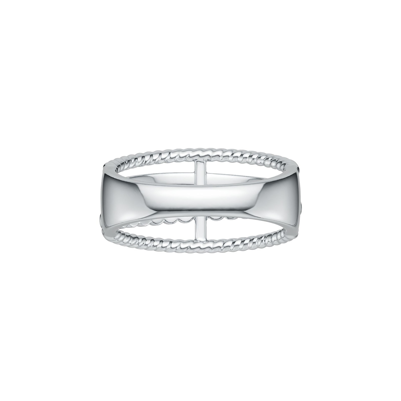 Sterling Silver Ring Multi-Row Twisted Rope Theme