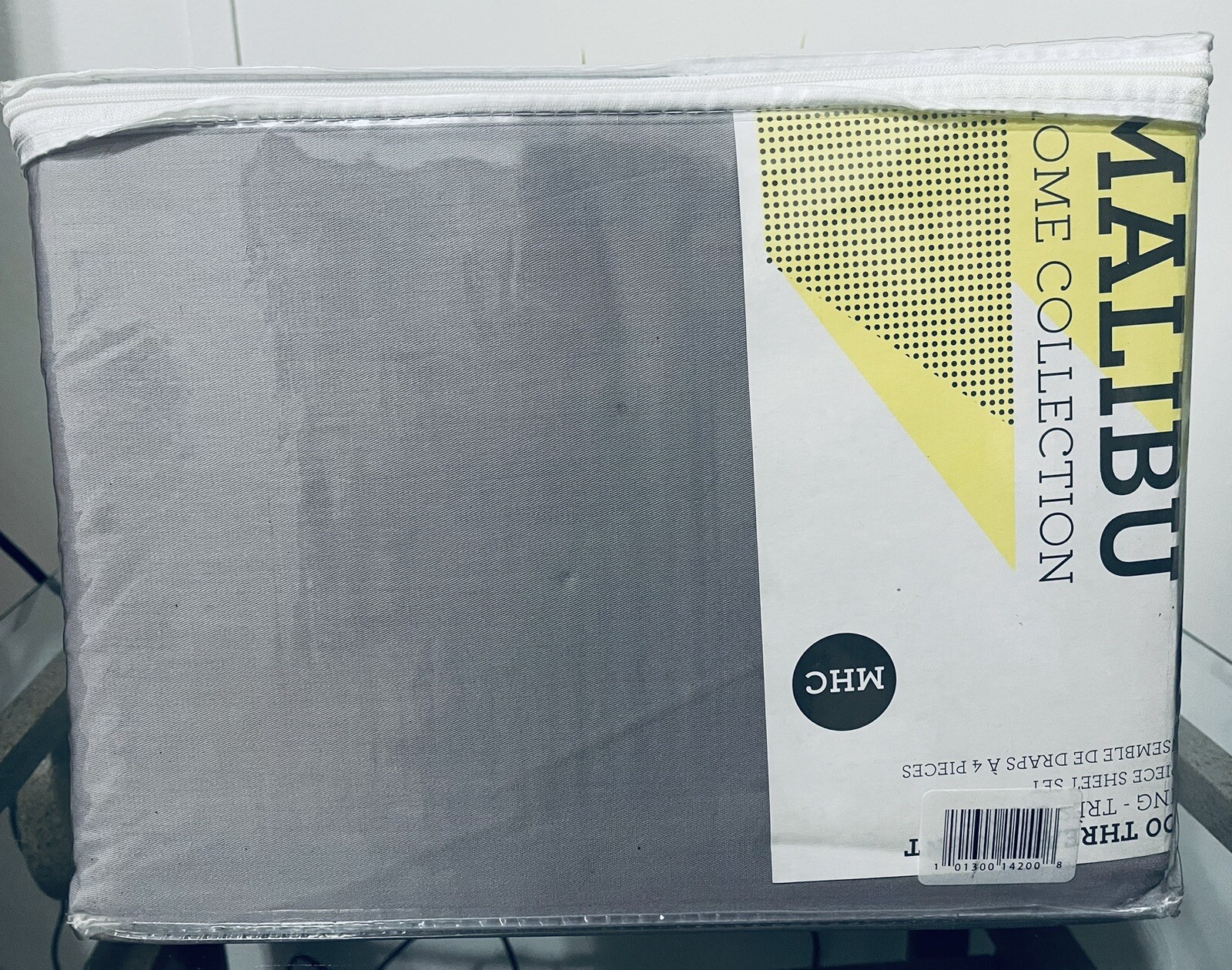Brand New MHC King 300 Thread Count Sheet Pillow Cover Set 100% Cotton Gray