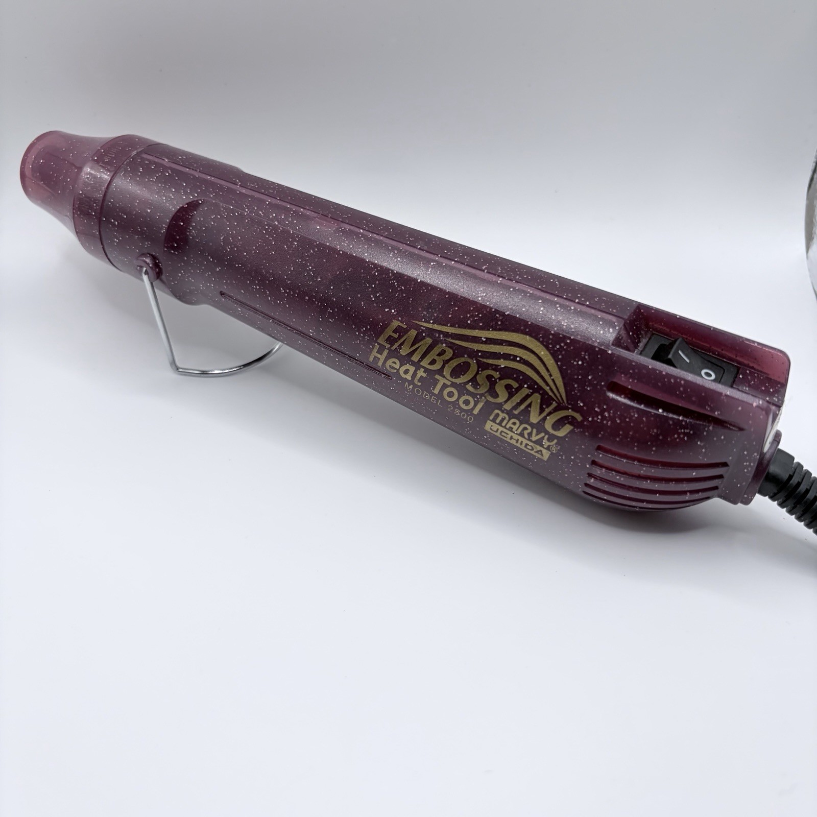 Marvy Uchida Embossing Heat Tool Model 2500 Purple Sparkle TESTED