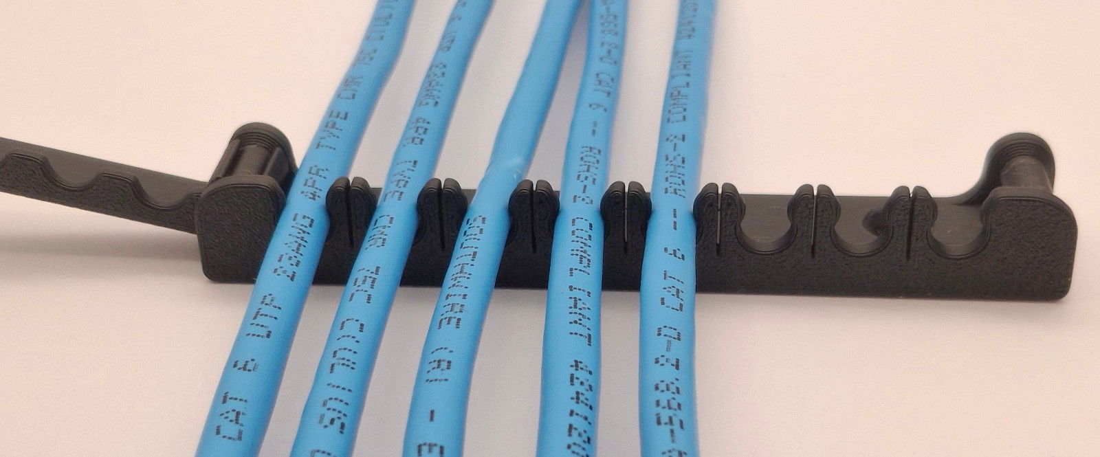48-Port Switch Cable Comb Set – 8 Wire Ethernet Cable Organizer – 6 Pack