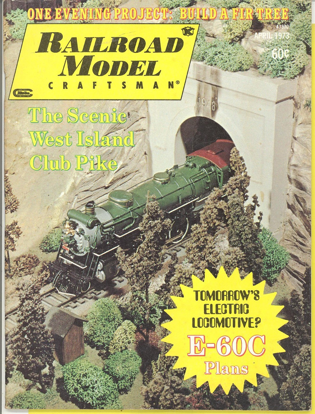 Railroad Model Craftsman Magazine April 1973/Scenic West Island Club Pike