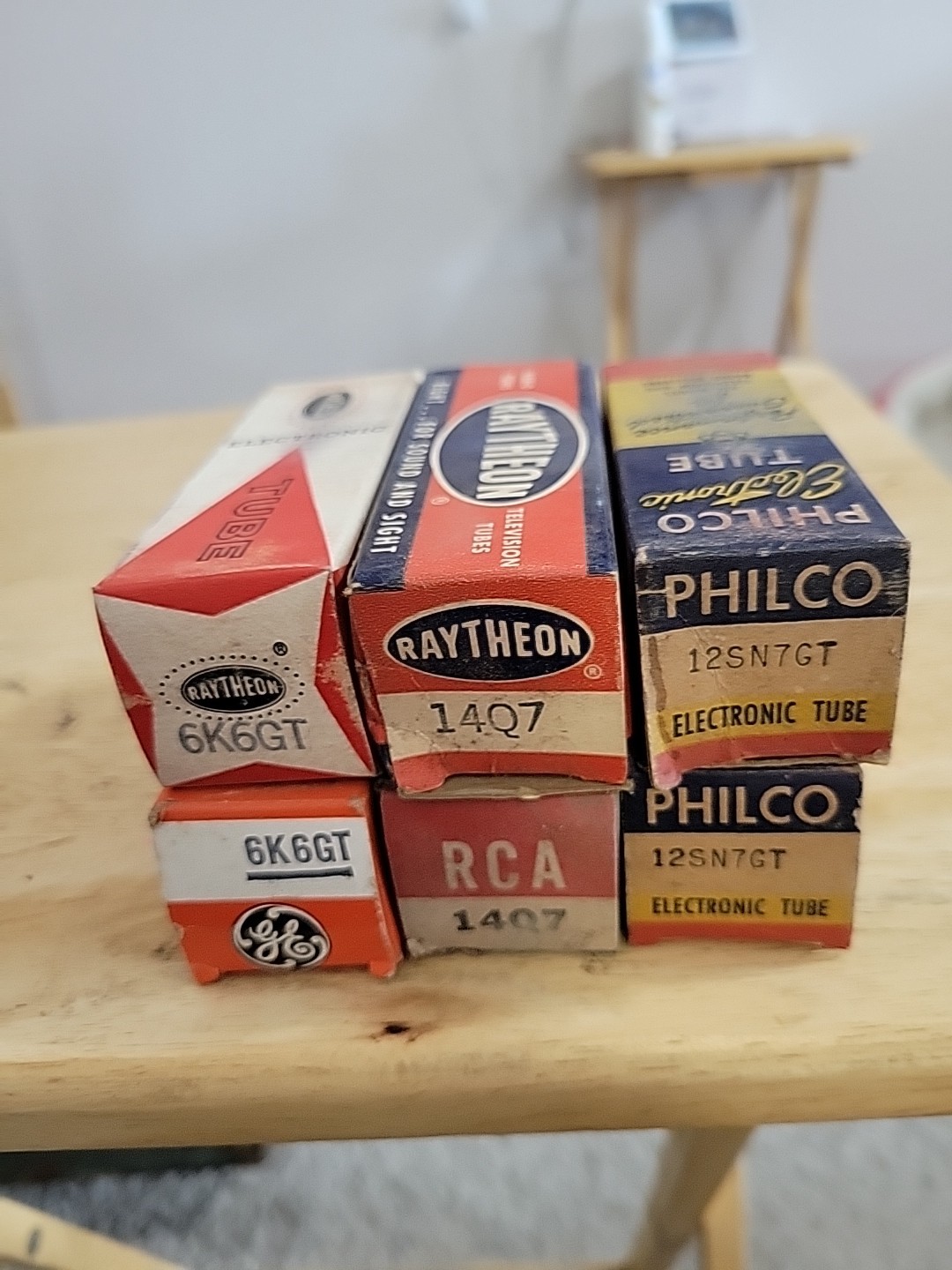Lot of 6 Tubes In Boxes. Not Tested.  See Photos.  Lot G