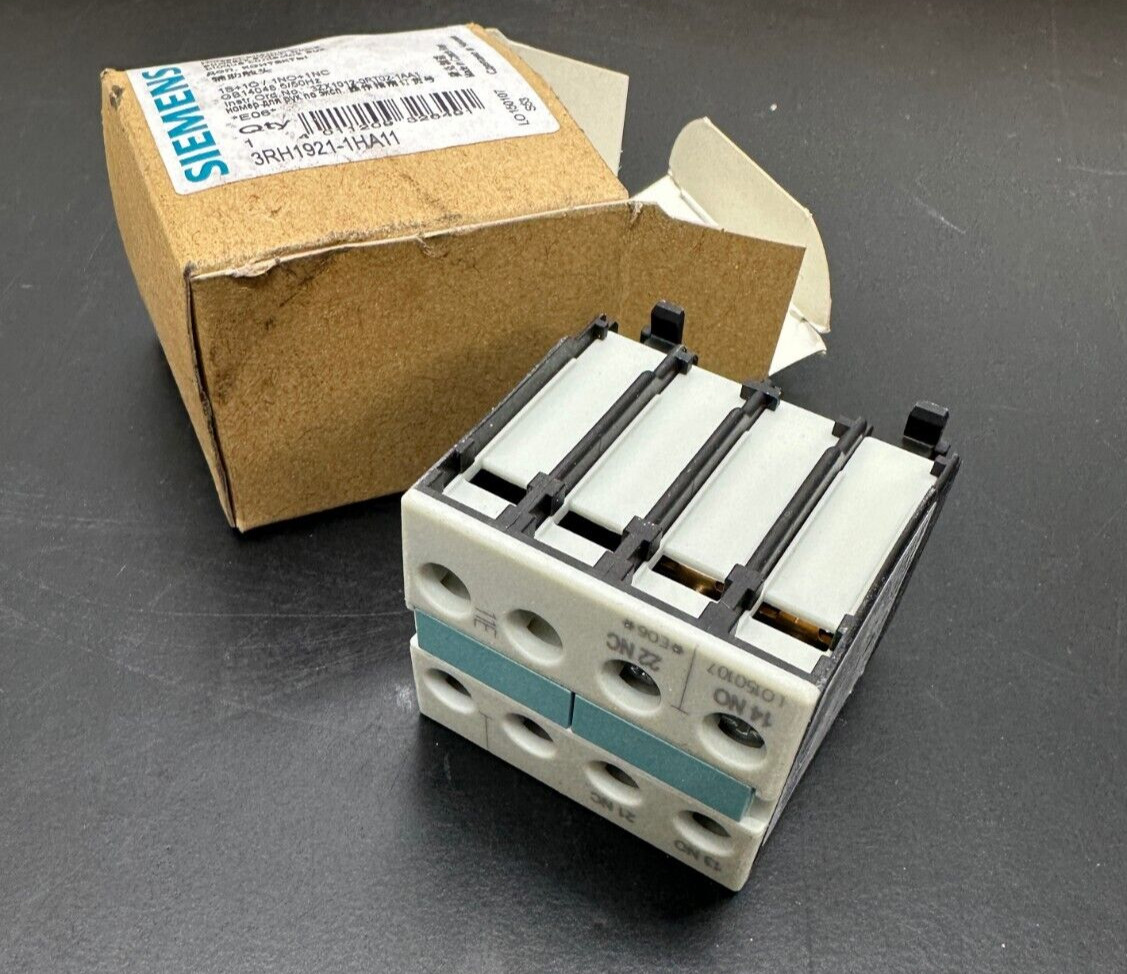 New SIEMENS 3RH1921-1HA11 / 3RH19211HA11 - US SELLER