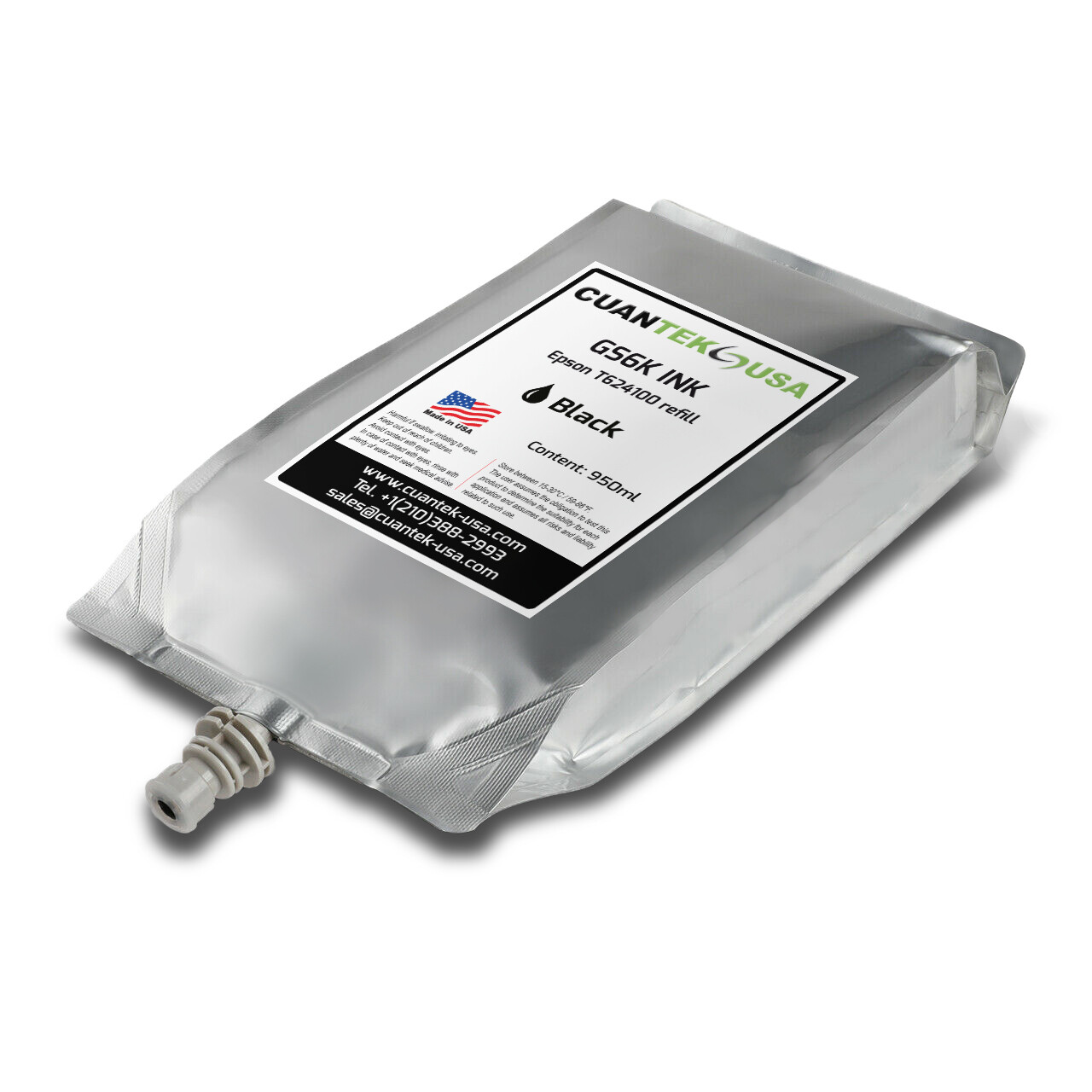 Epson Stylus Pro GS6000 Compatible BLACK ink Refill 950ml T6241 - MADE IN USA