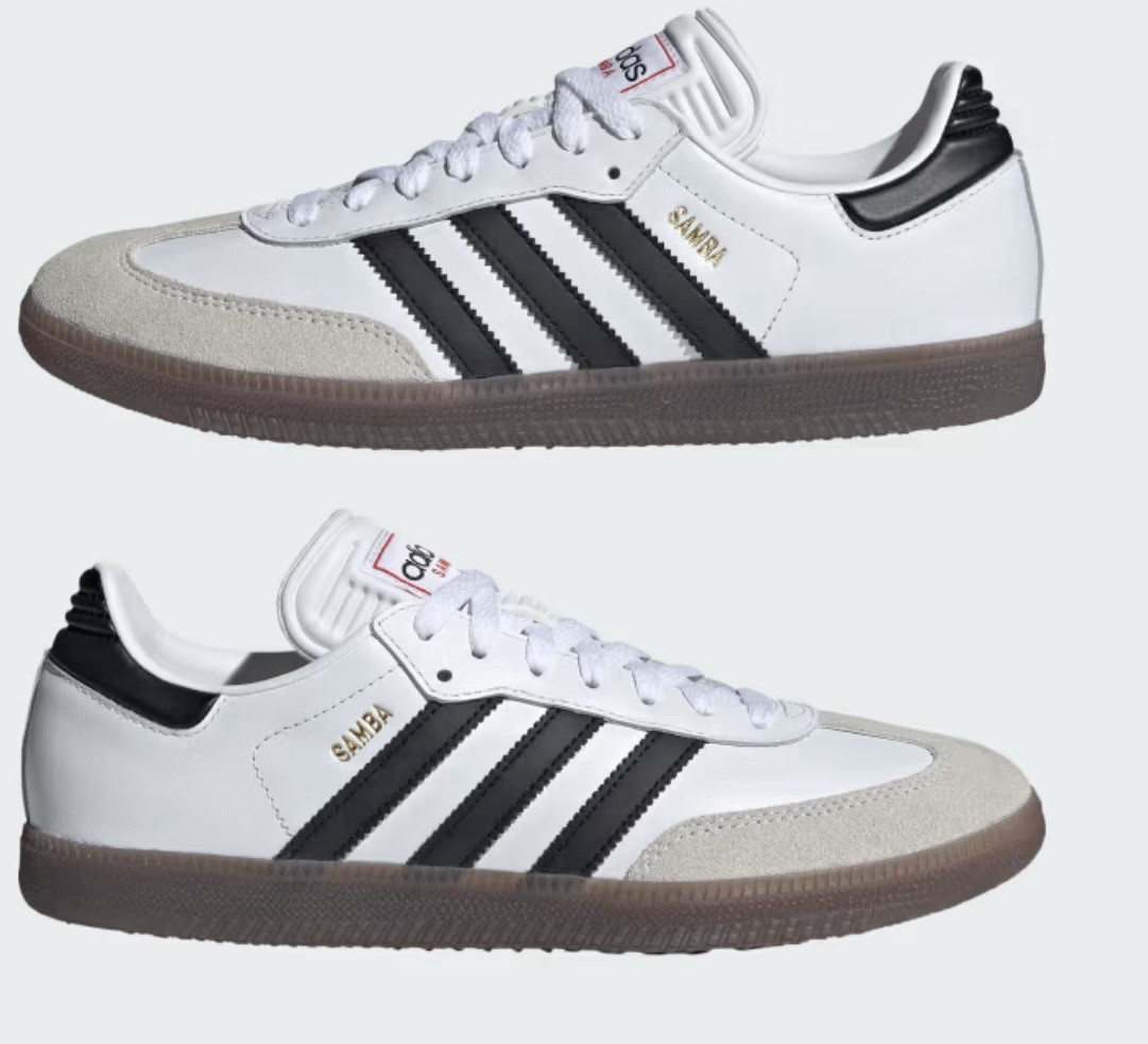 adidas Samba Men’s Size 12 Indoor Soccer Shoes White Black Gum Women’s 13 IH6001