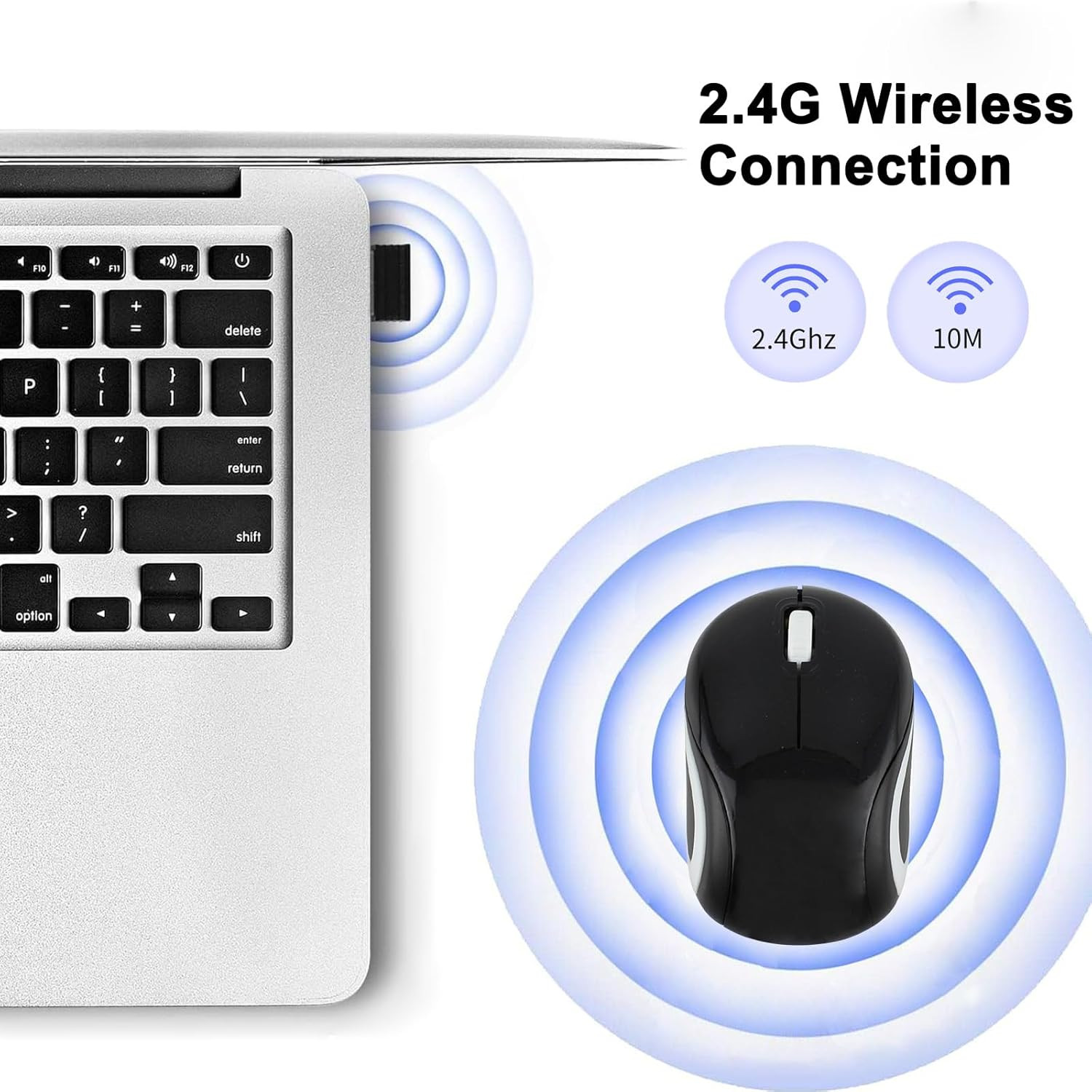 Wireless Cute Mini Computer Mouse - Small Size, Pocket Portable, Compact Travel