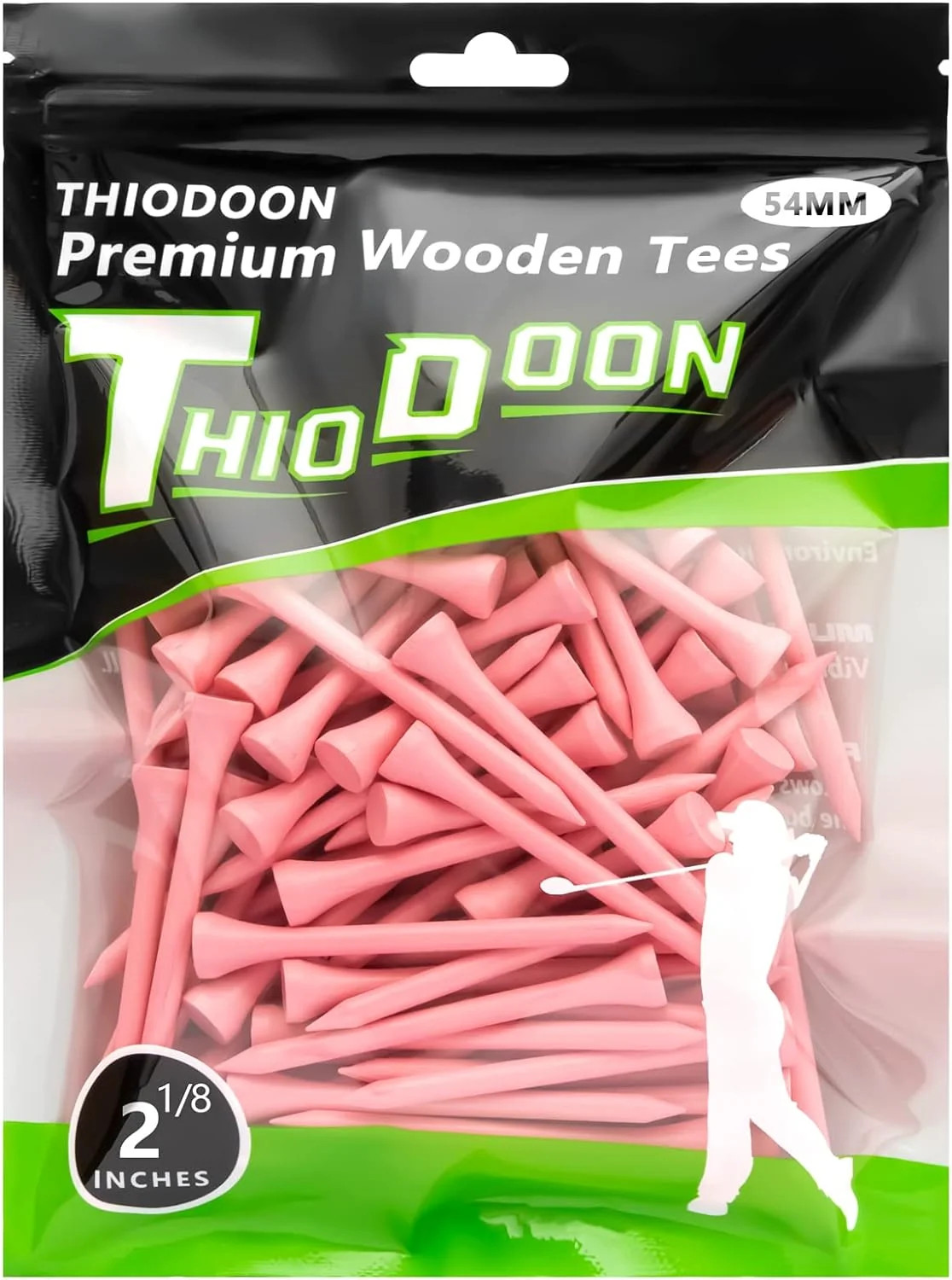 Golf Tees Professional Natural Wood Golf Tees Pack of 100, Golfing Tees