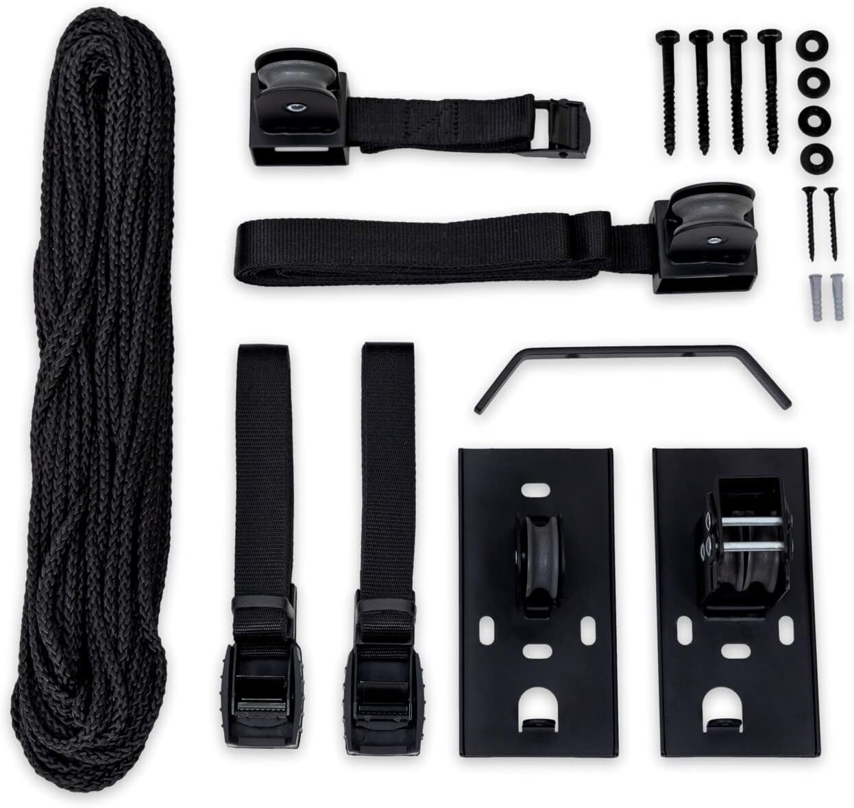 Kayak And Canoe Ceiling Pulley System Garage Mount Storage Hoist Heavy Duty