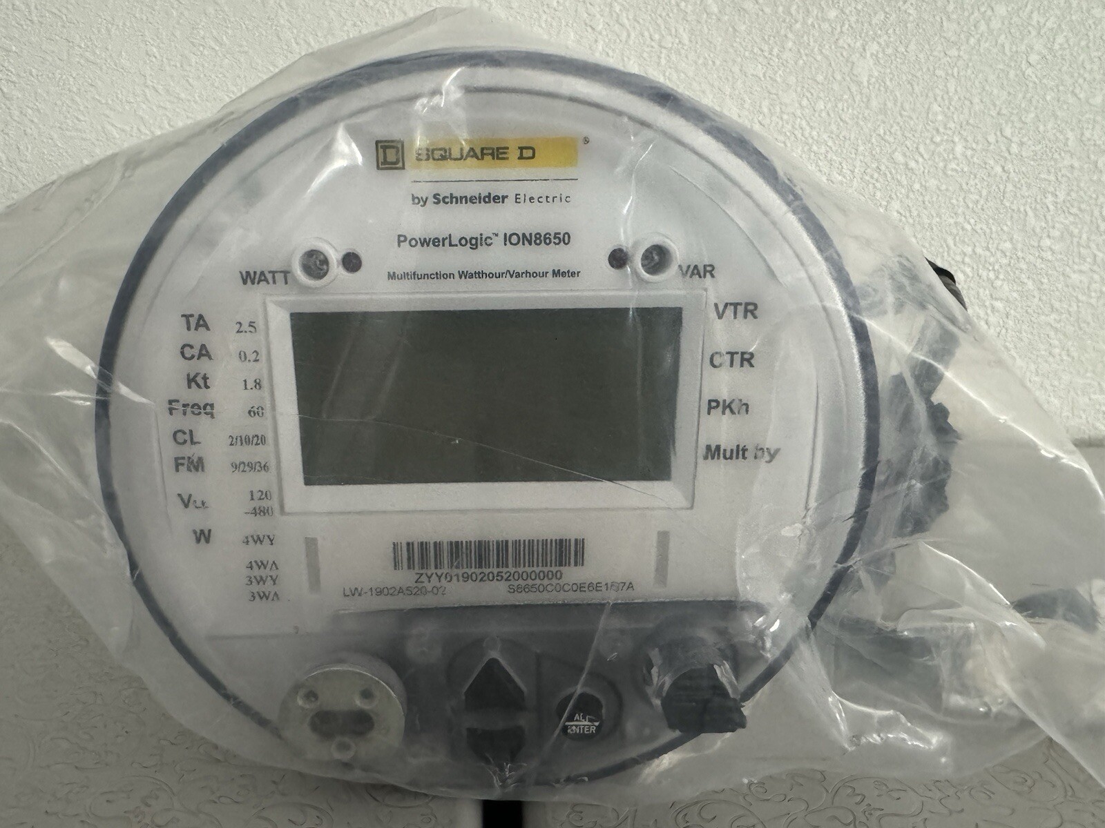Schneider Electric Square D ION8650 C 32mb Power Meter – New (missing/open box)