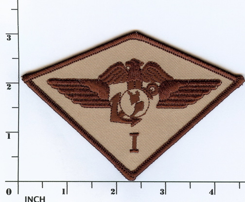 USMC 1st Marine Aircraft Wing subdued Desert TAN 1st MAW Air Wing PATCH Marines