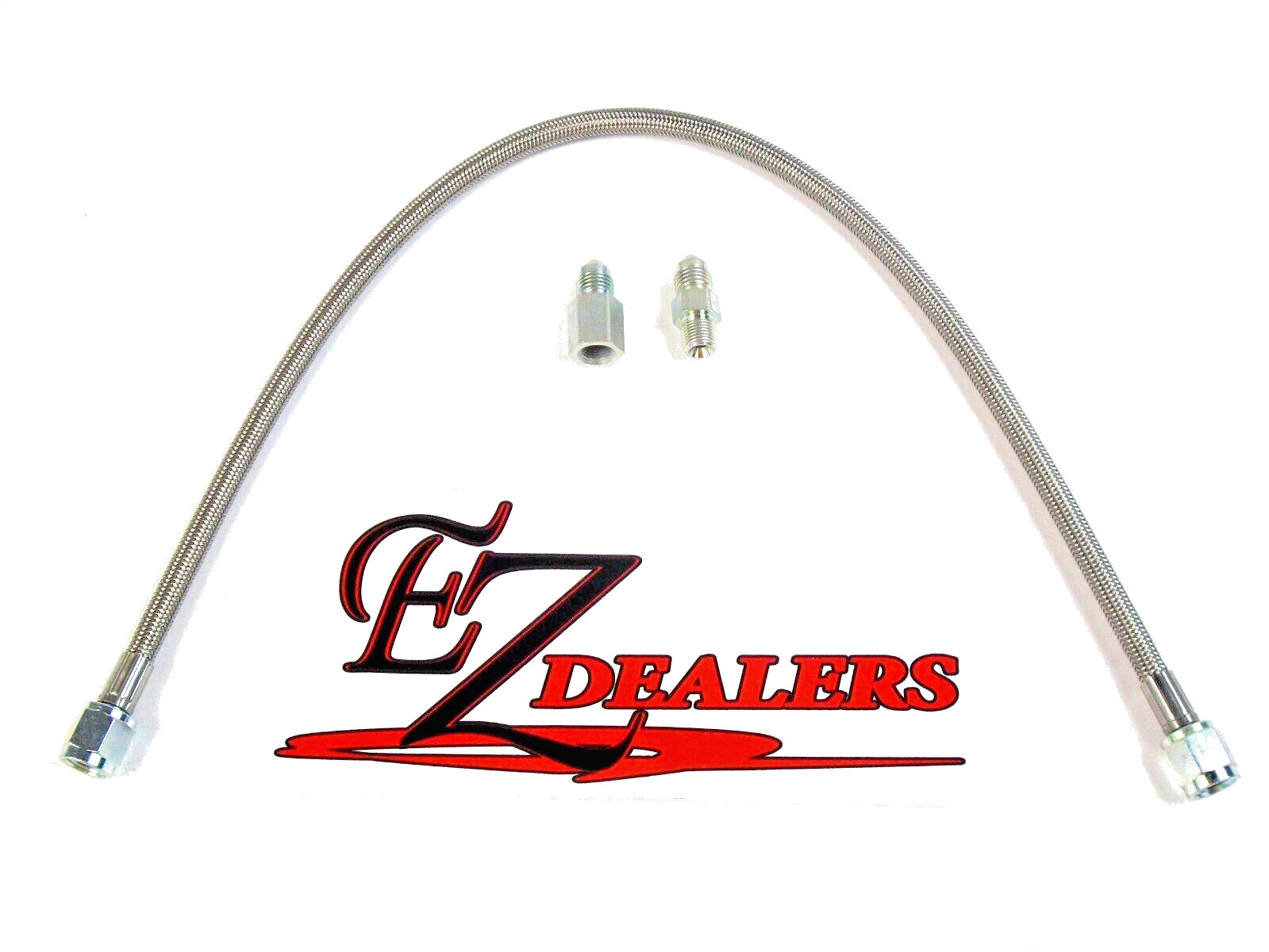 20" Gauge line Kit Oil Fuel Pressure Hose - 4 AN Braided 1/8" NPT  FREE SHIPPING