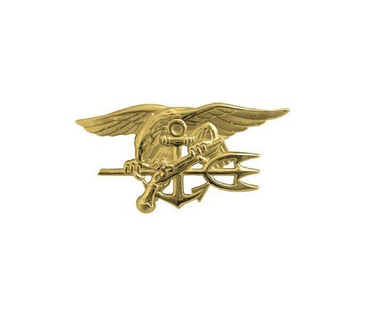 Navy Badge: Special Warfare - miniature, gold matte finish, Vanguard 2188300