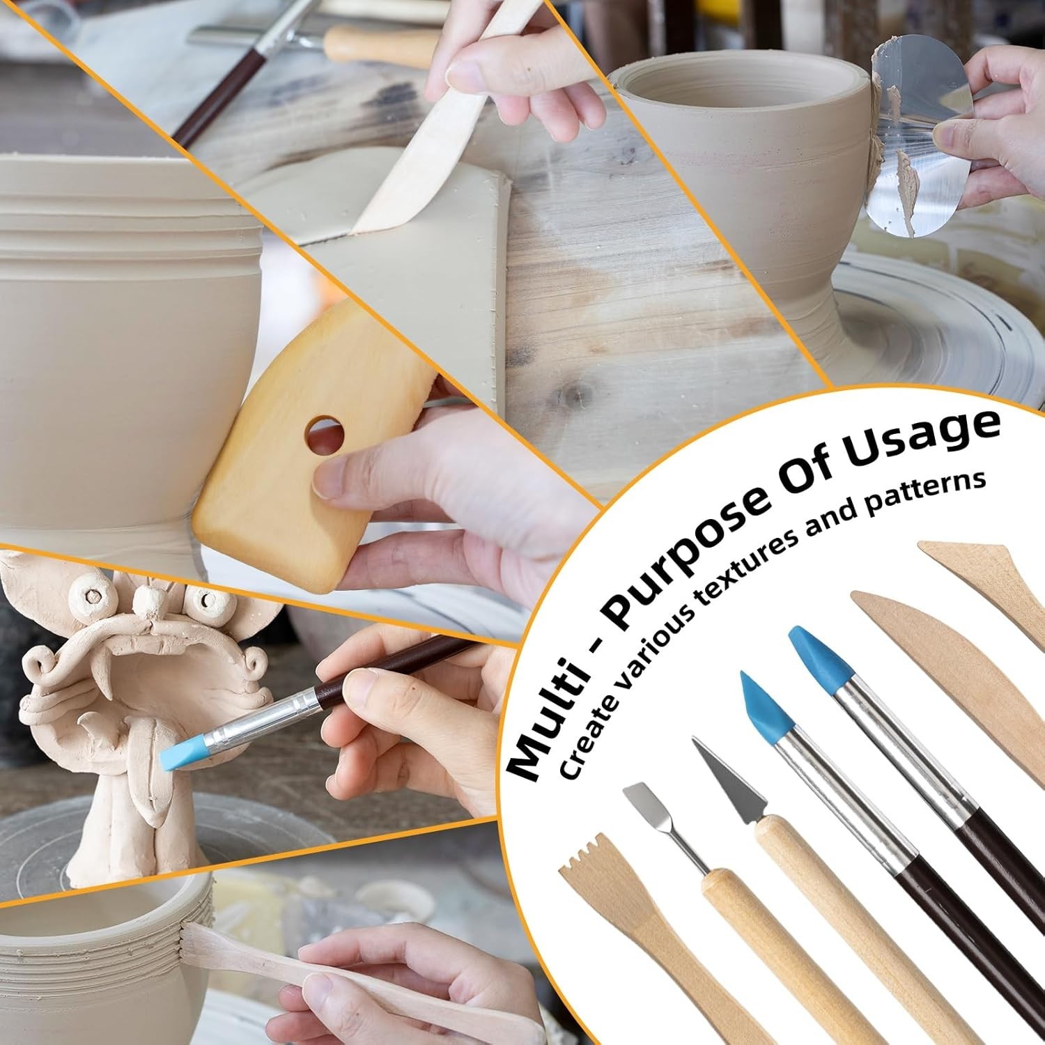 29 PCS Clay Sculpting Tools Kit Pottery Modeling Carving Set for Beginners