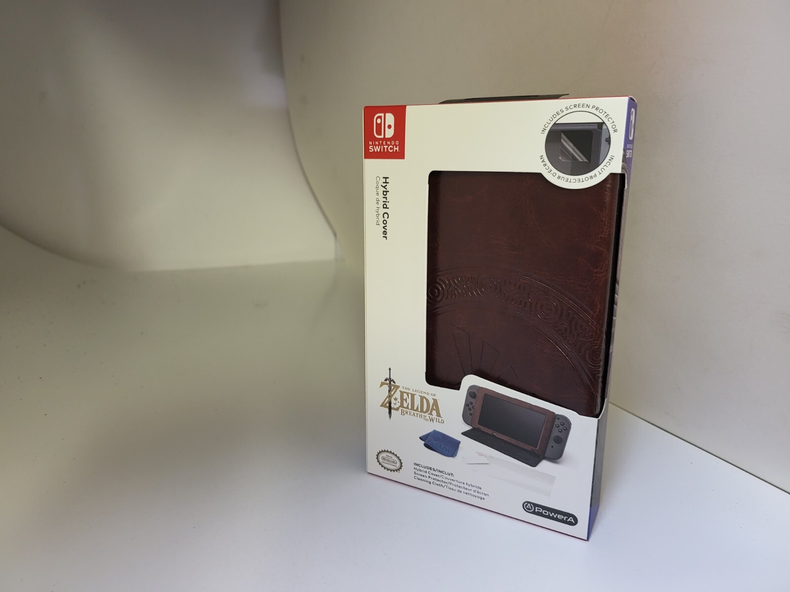 NEW Power A Hybrid Cover - Zelda Hylian Crest Leatherette - Nintendo Switch