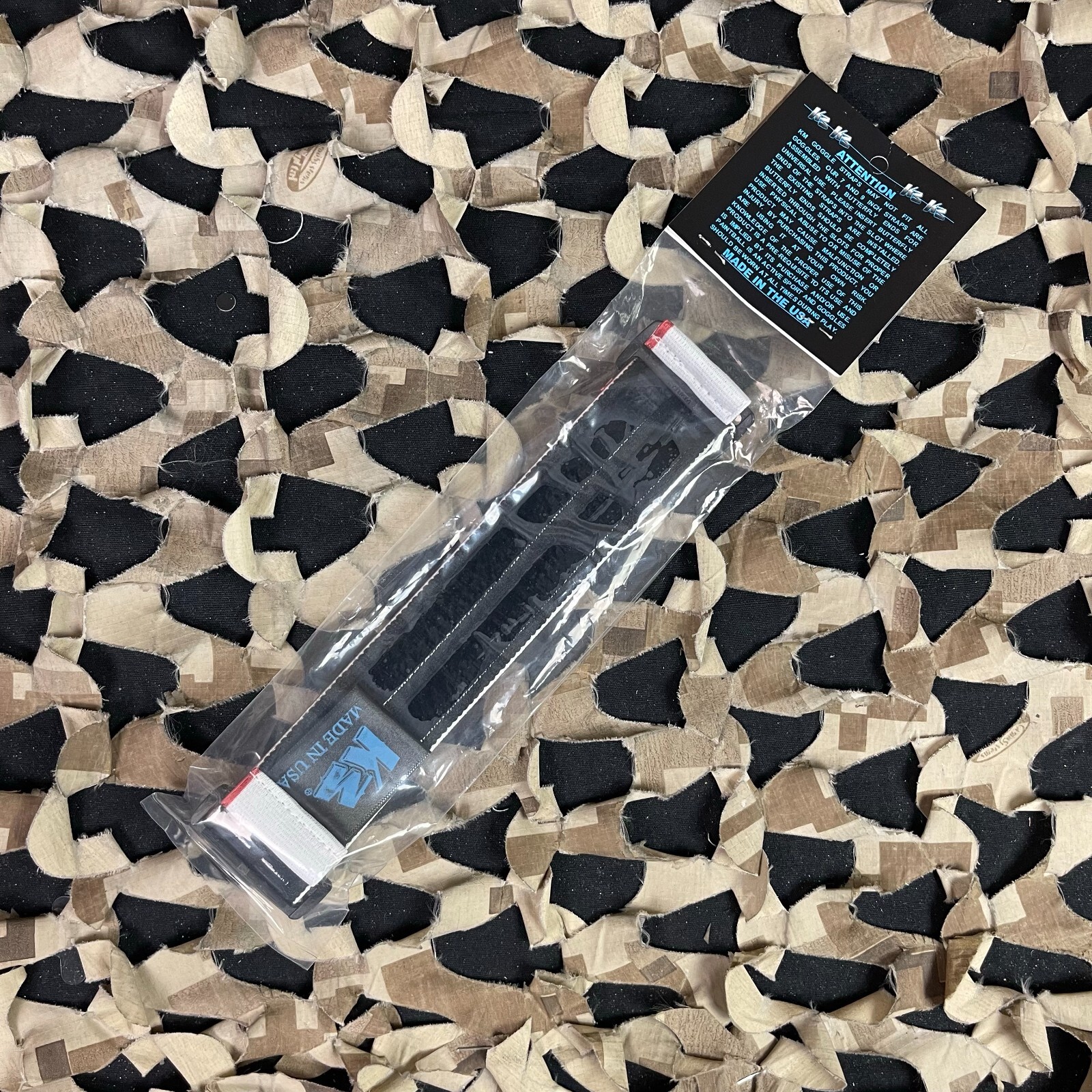 NEW KM Paintball Universal JT Goggle Strap - 09 California