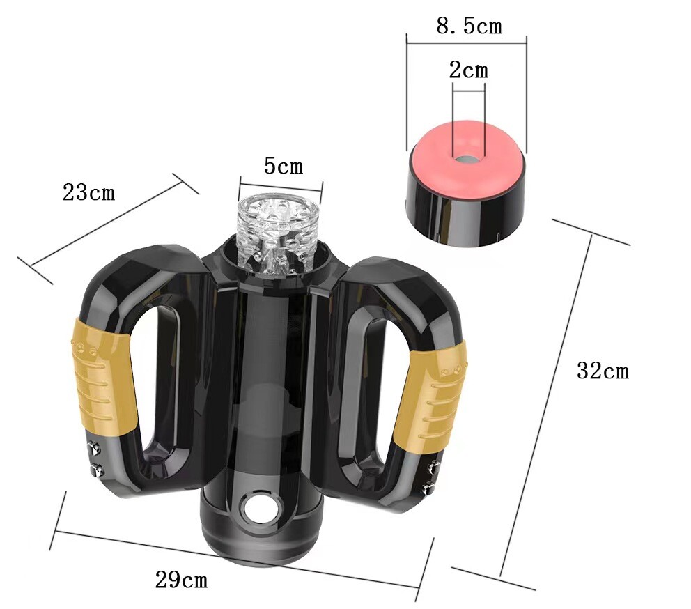 Male Vibrator Masturbators Automatic Handsfree Thrusting Cup Stroker Lubricants
