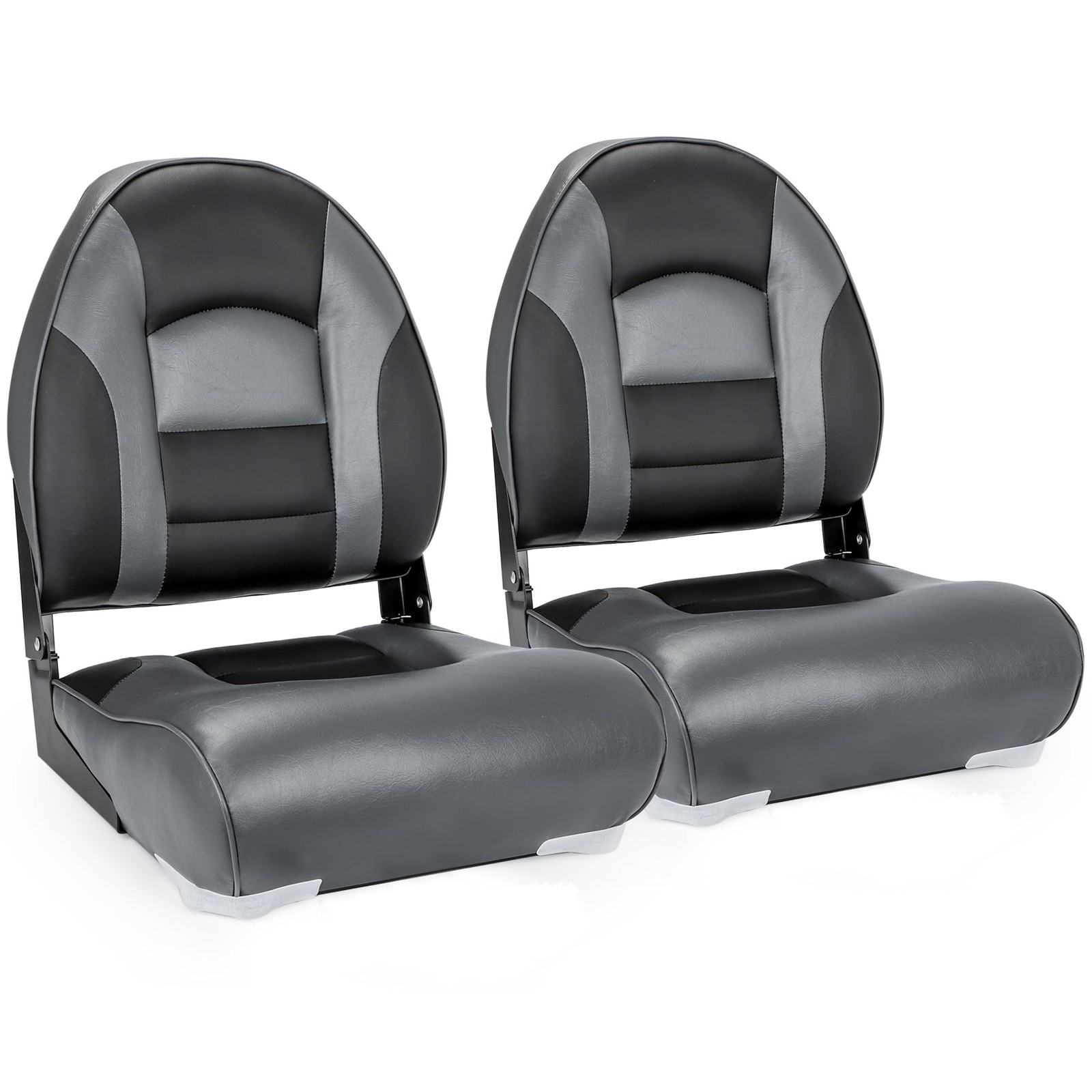 NORTHCAPTAIN Deluxe A Pair of Marine High Back Folding Boat Chair Fishing Boa...