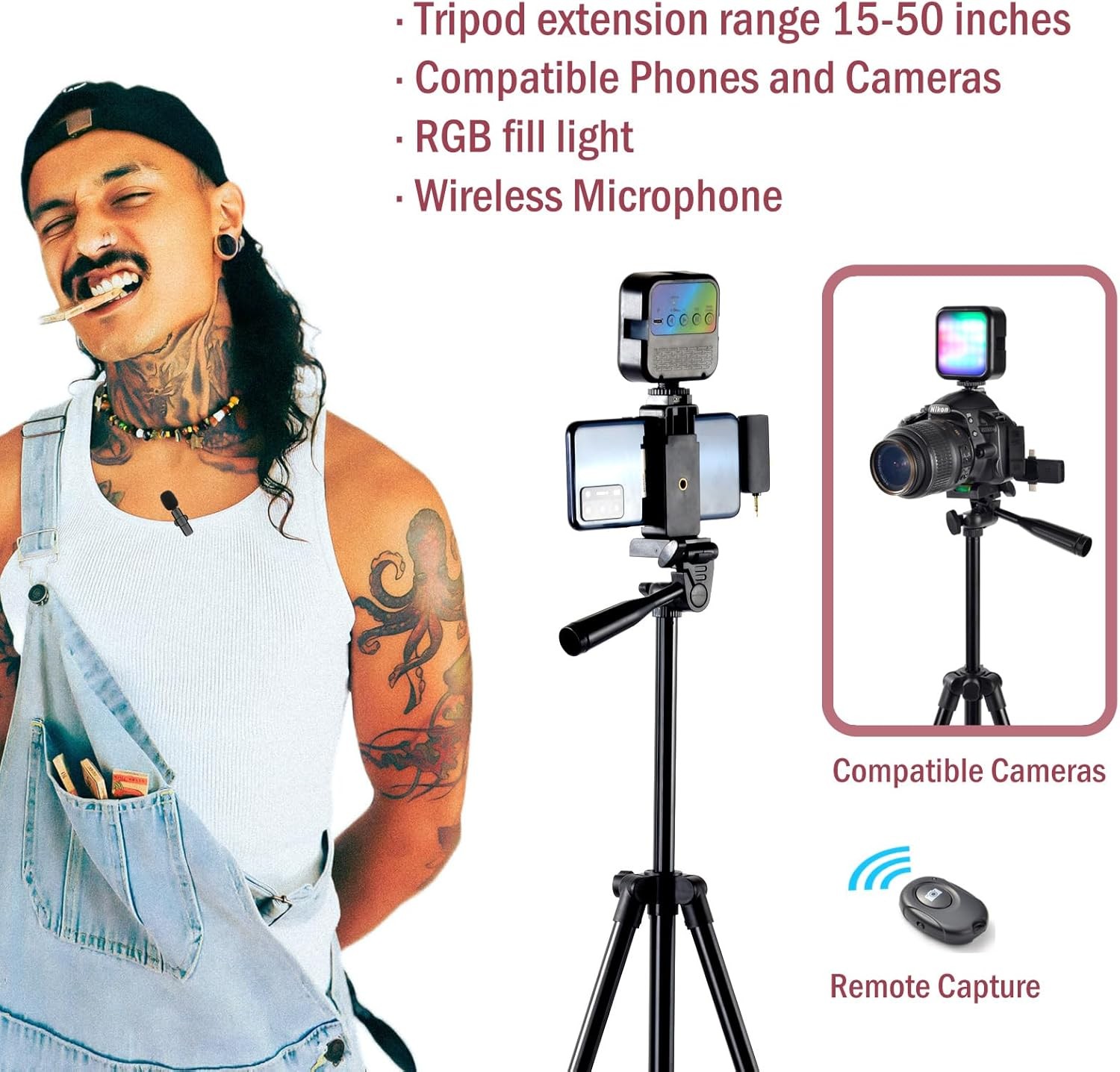 Vlogging Kit for Iphone,Youtube Starter Kit,Youtuber Kit Beginner Content Creato
