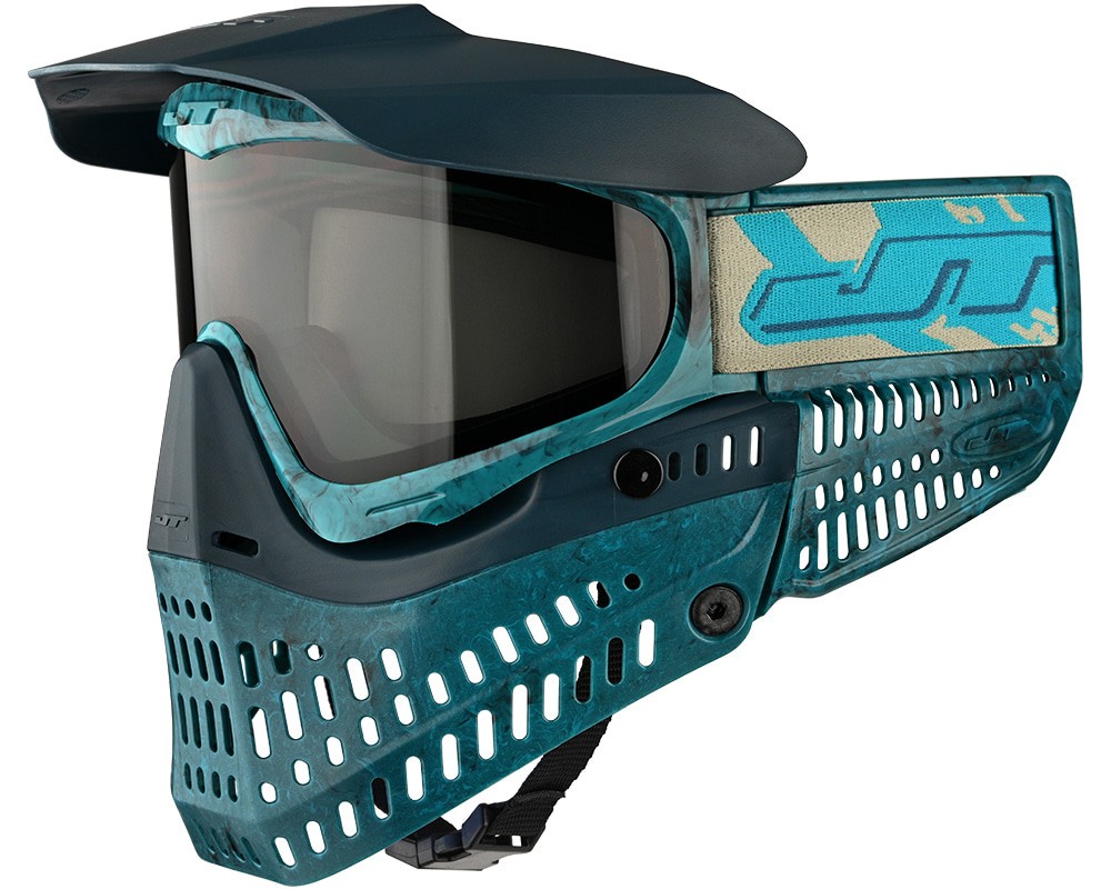 JT ProFlex Paintball Mask - Marble Sea Dogs Blue Nose Away