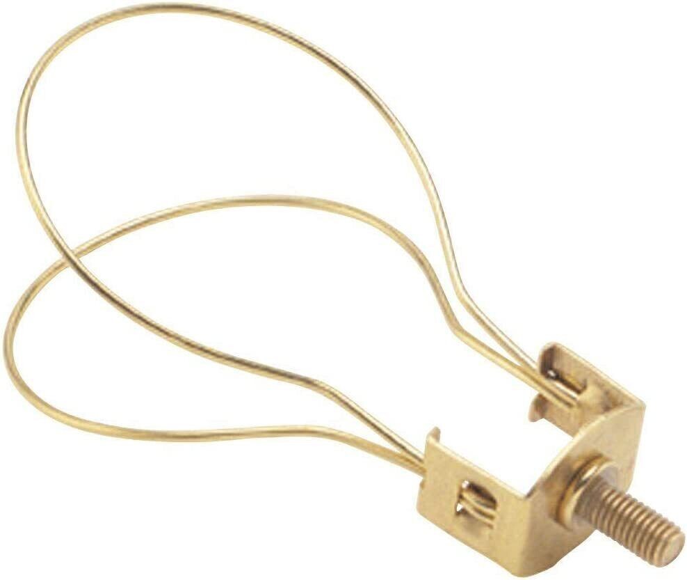 SERV-A-LITE Brass Plated Bulb Adaptor Lamp Harp