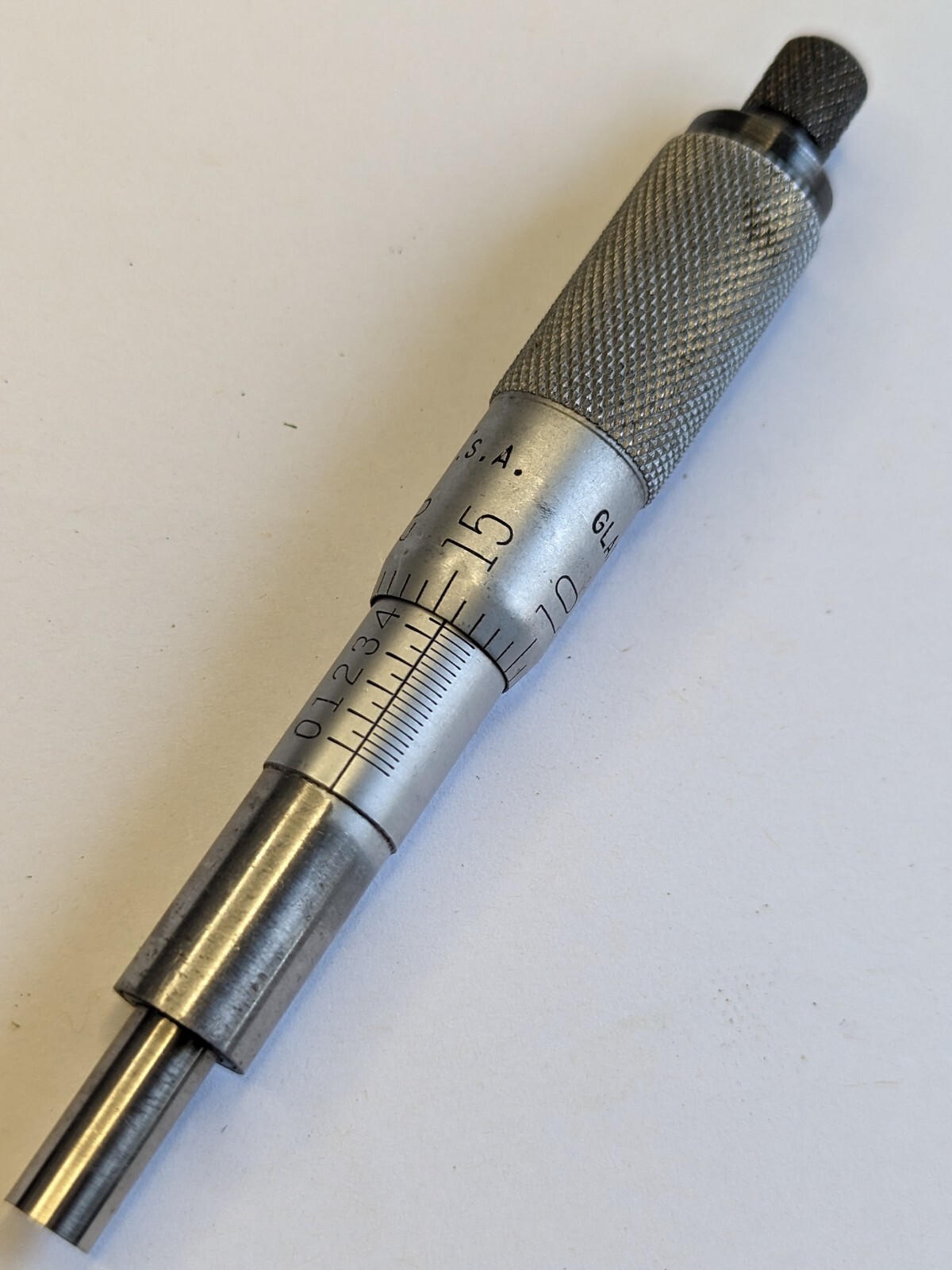 Vintage Slocomb Glastonbury Conn. Micrometer Head USA