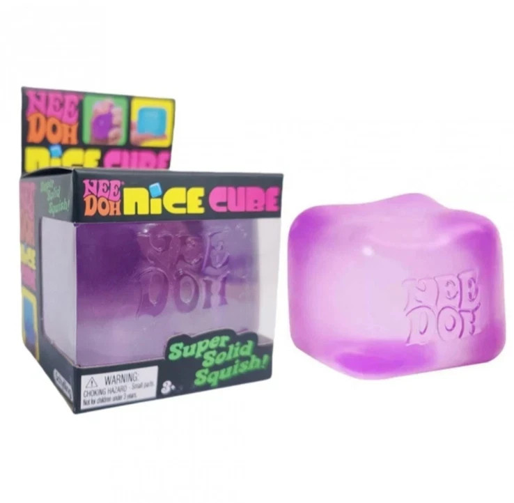 Nee Doh Nice Cube - Super Solid Squish - Brand New/Factory Sealed - 3 Colors!