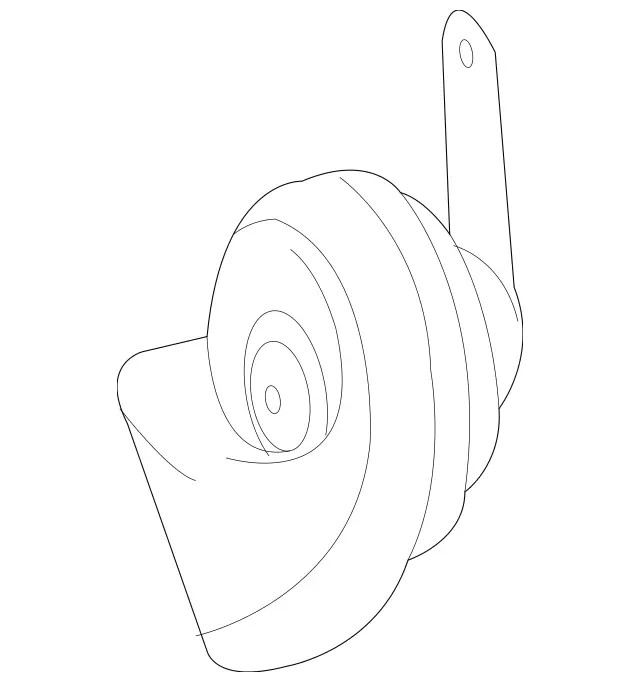 Genuine Mercedes-Benz Horn 000-542-41-04