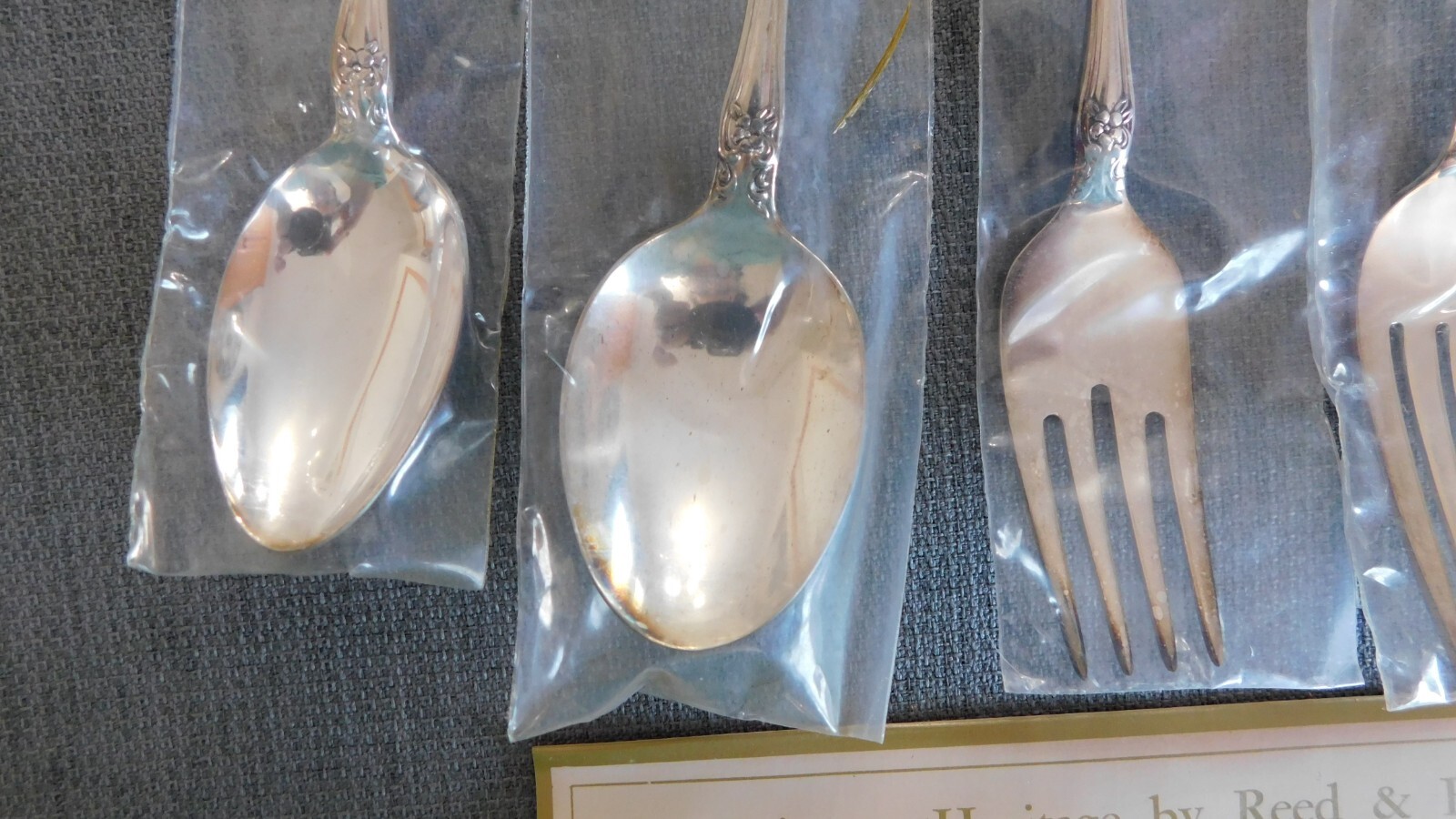 Vtg Reed Barton Princess Heritage Silverplate Flatware Five Piece Plce Settng #H