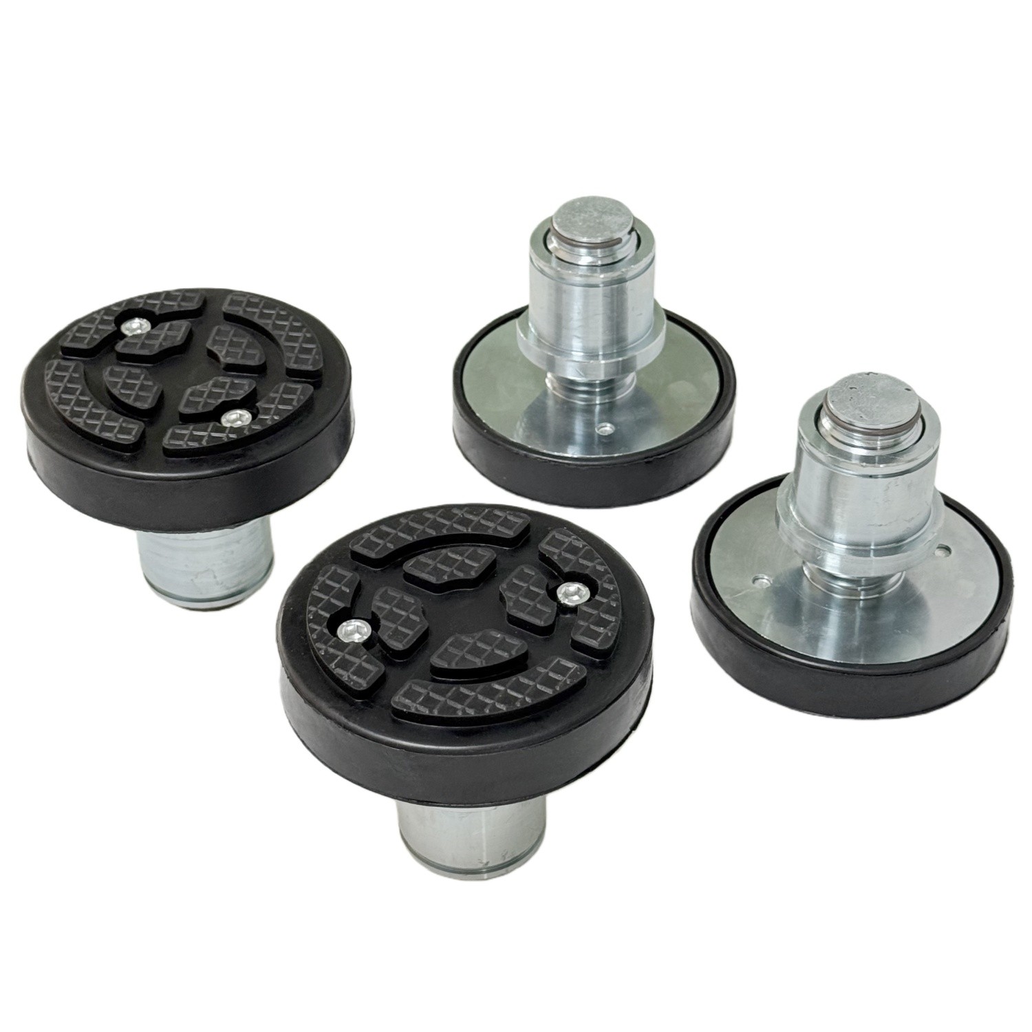 4Pc 50mm Car Lift Rubber Tray Heightening Feet Plus High Leg Pads Shaft Diameter