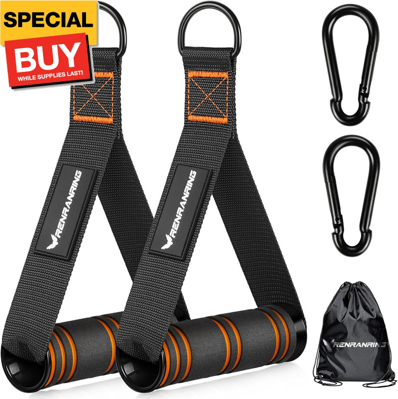 Gym Exercise Handles, Replacement Handle Attachments for Cable Machine Pulleys,