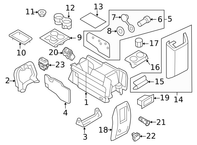 Genuine Ford 12 Volt Accessory Power Outlet DS7Z19N236A