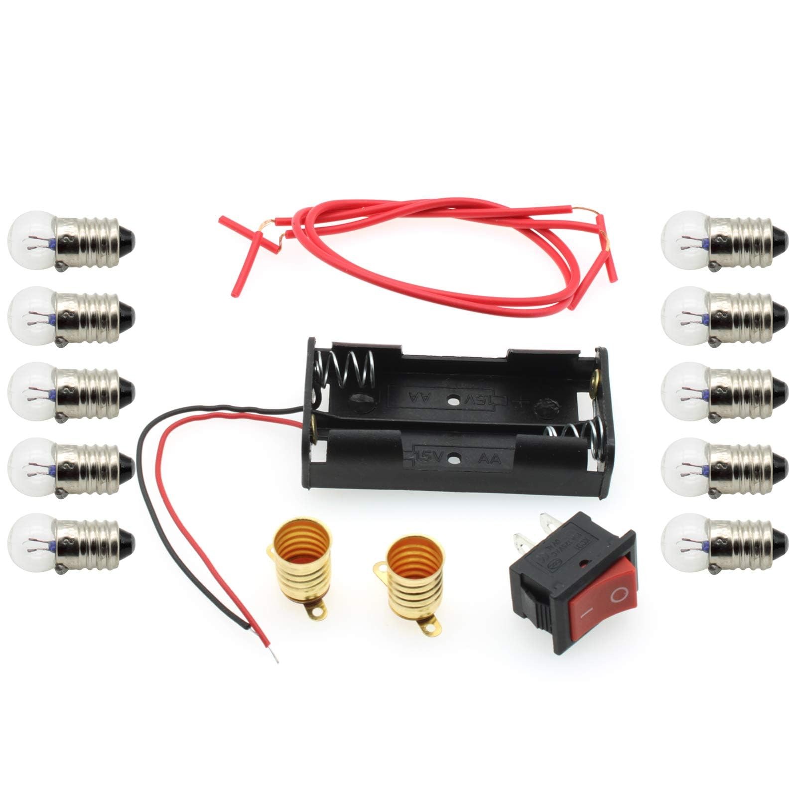 Electrical Circuit Experiment Kit 1set DIY Circuit Experiment Small Bulb Ligh...