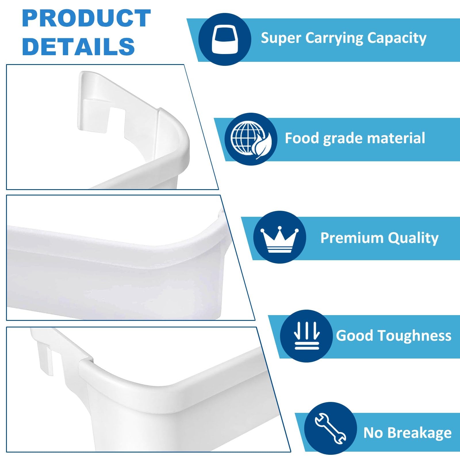 240351601 Refrigerator Freezer Door Bin Side Shelf Compatible with...