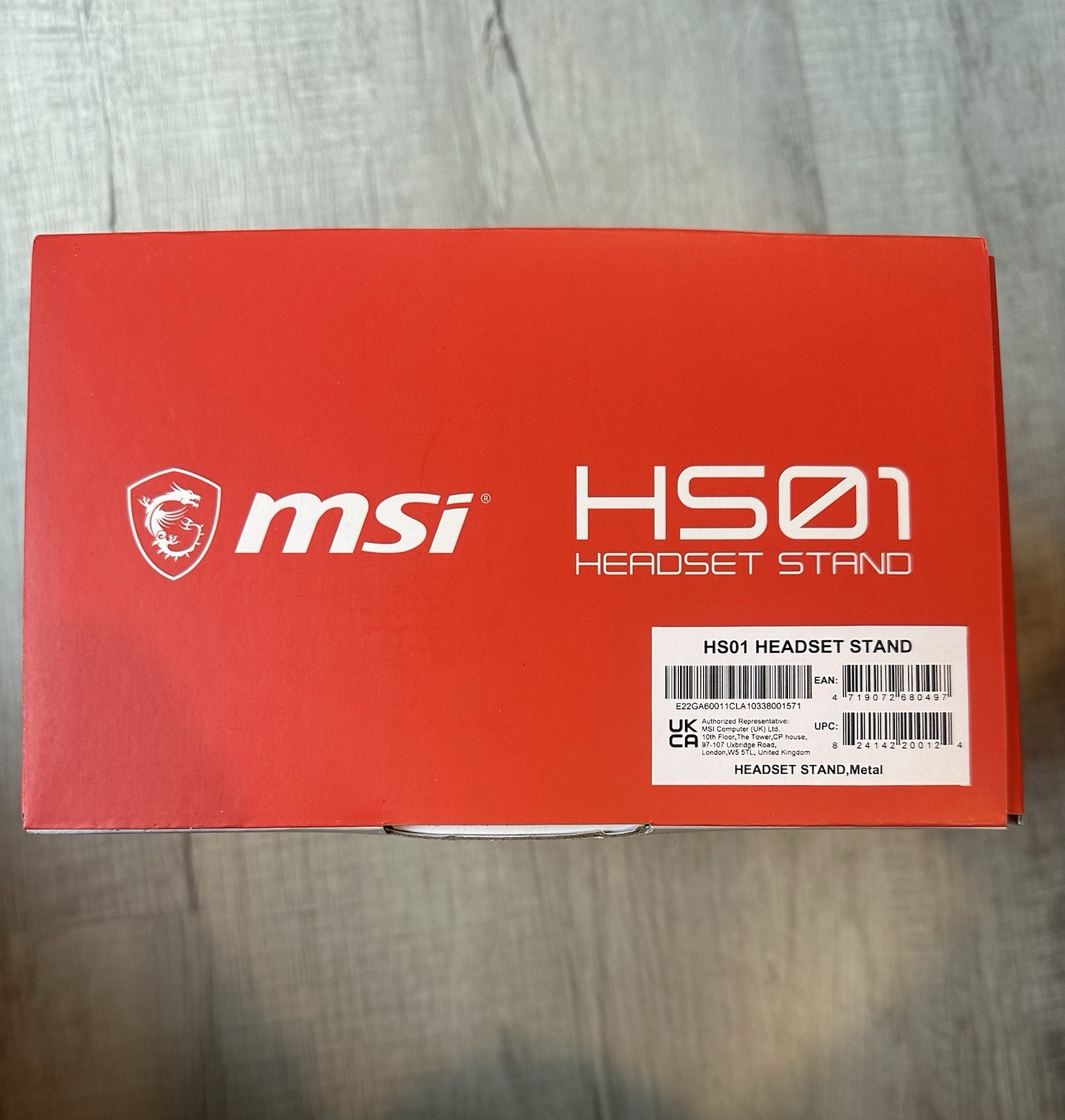 MSI HS01 Headset Stand Headset Holder Earphone Stand with Solid Metal Design